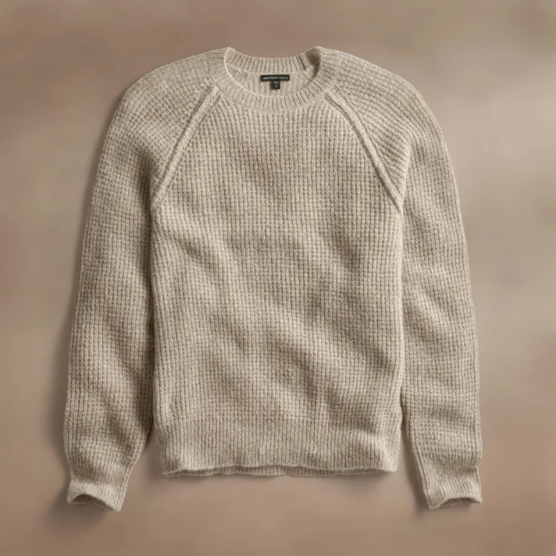 Cashmere Knit Raglan Crew - Hazel made by James Perse