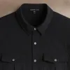 Performance Poplin Shirt - Black sold by James Perse
