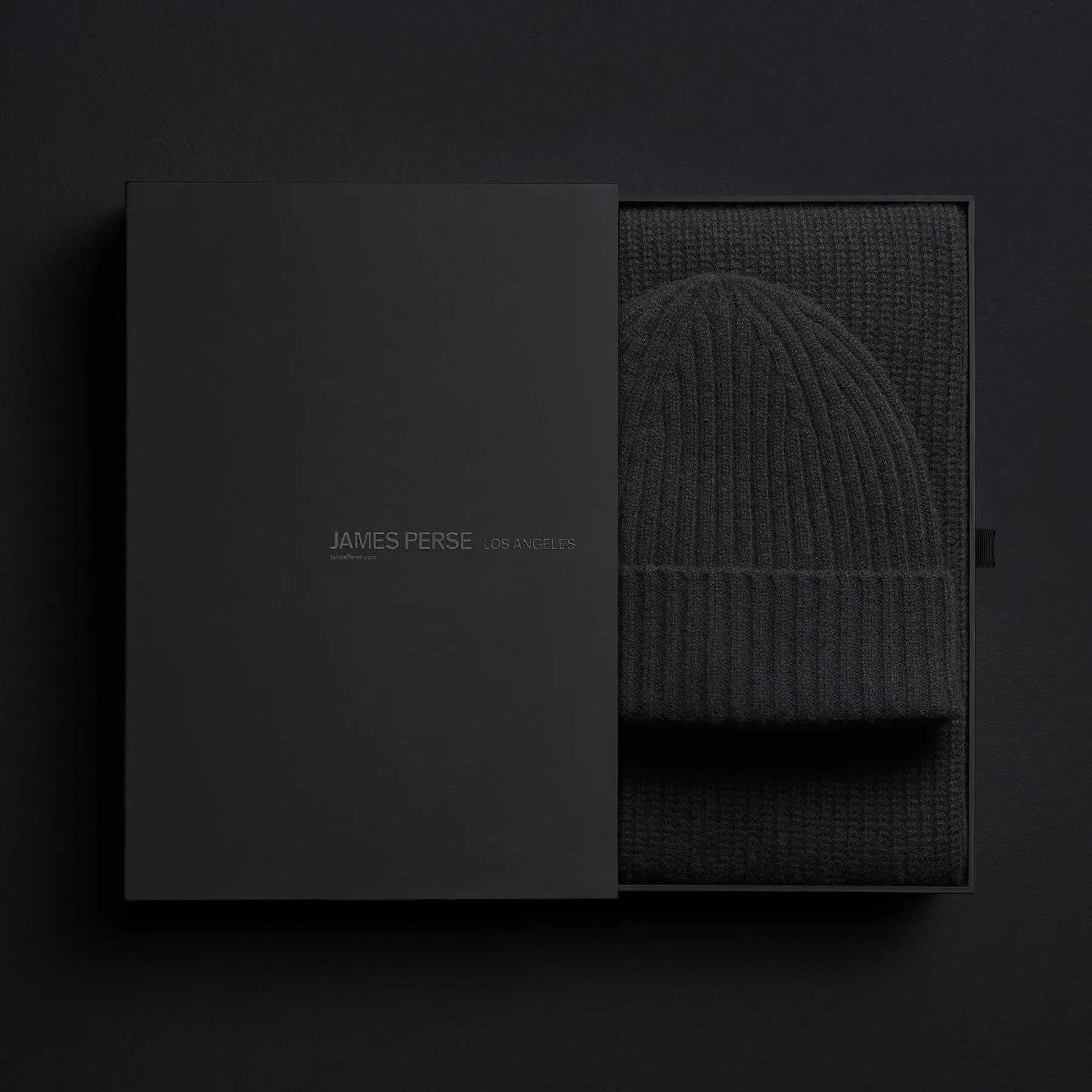 Cashmere Beanie & Scarf Gift Set - Black sold by James Perse
