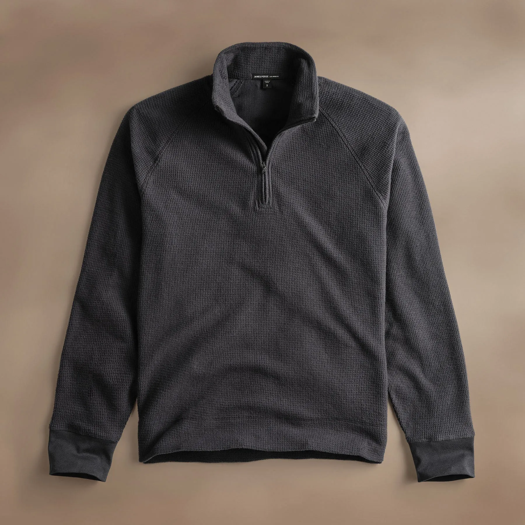 Brushed Thermal Half Zip - Magma sold by James Perse