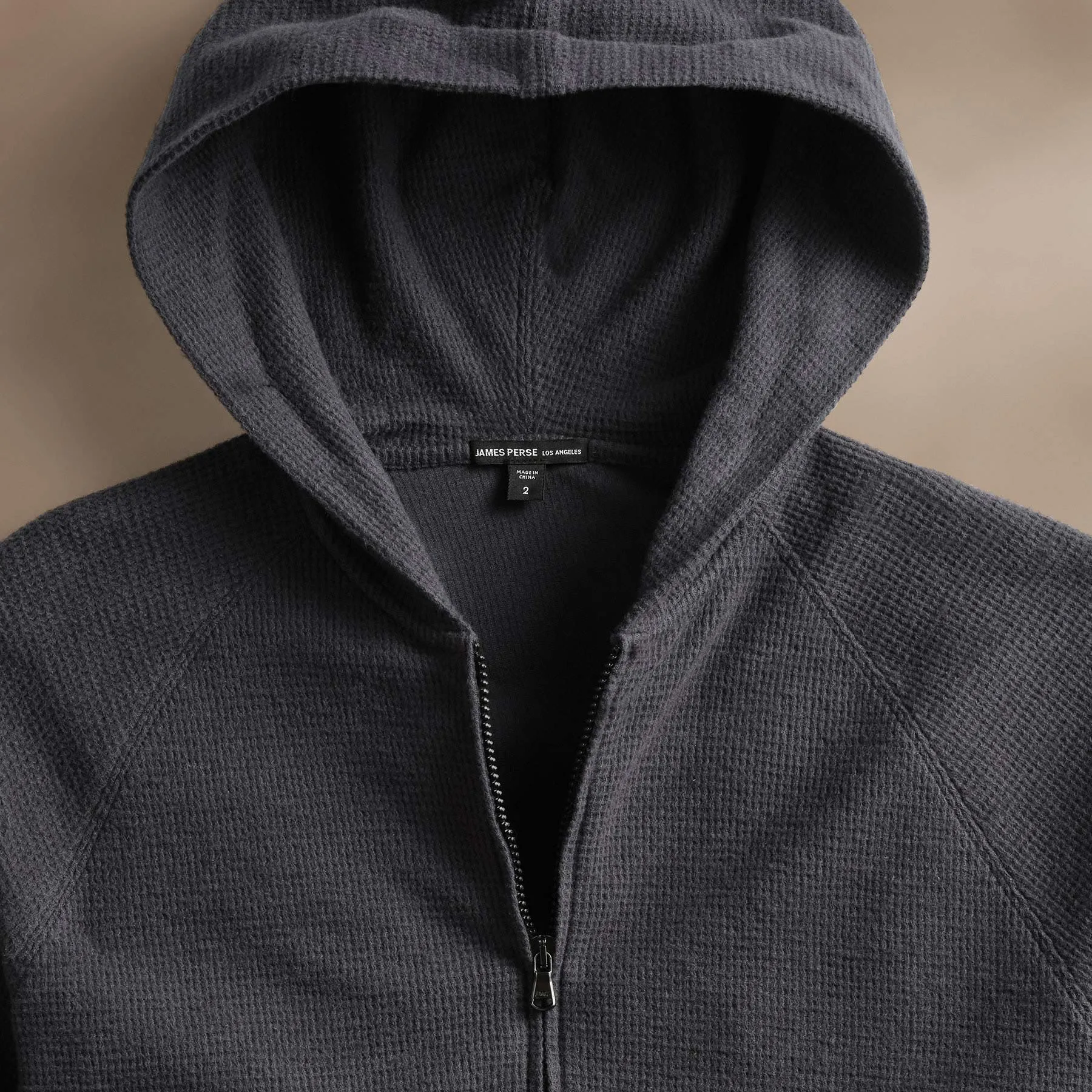 Brushed Thermal Zip Up - Magma sold by James Perse product image thumbnail 2