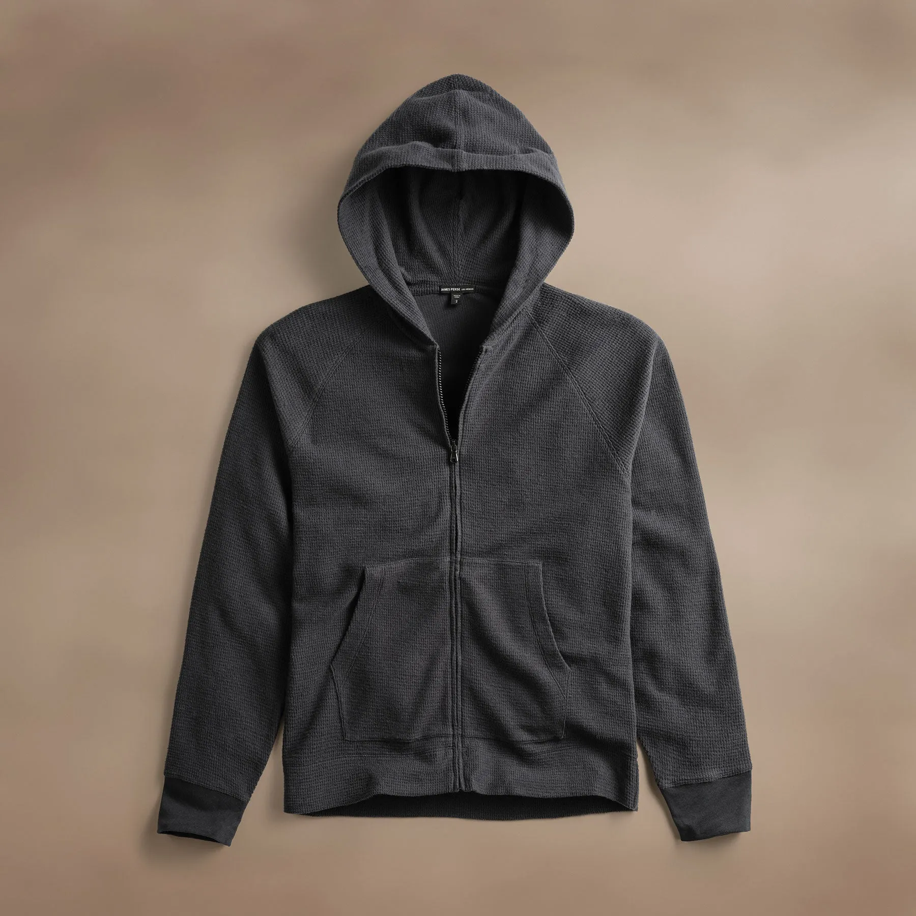 Brushed Thermal Zip Up - Magma sold by James Perse