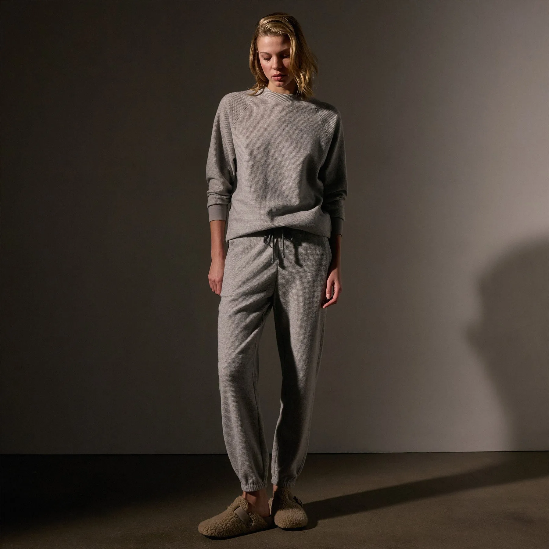 Brushed Thermal Sweat Pant - Heather Grey sold by James Perse