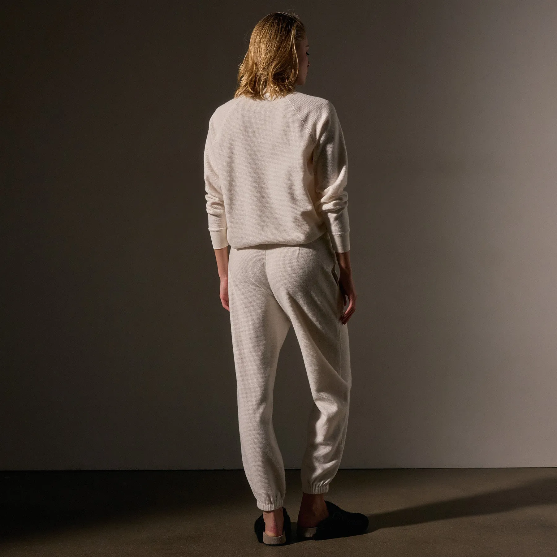 Brushed Thermal Sweat Pant - Oyster sold by James Perse product image thumbnail 5