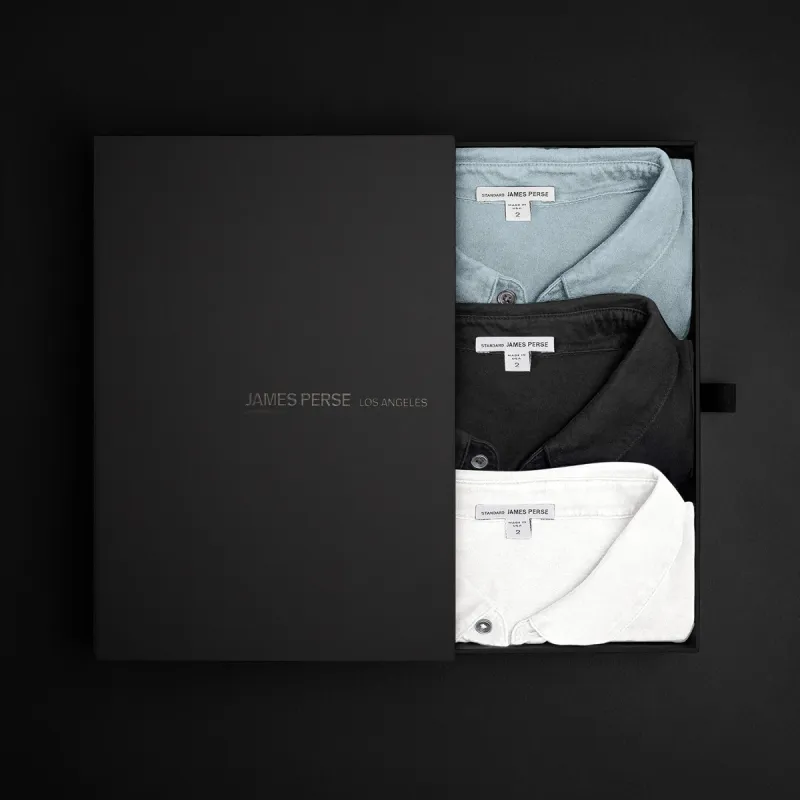 Men's Classic Polo Gift Set - Black/Azure/White made by James Perse