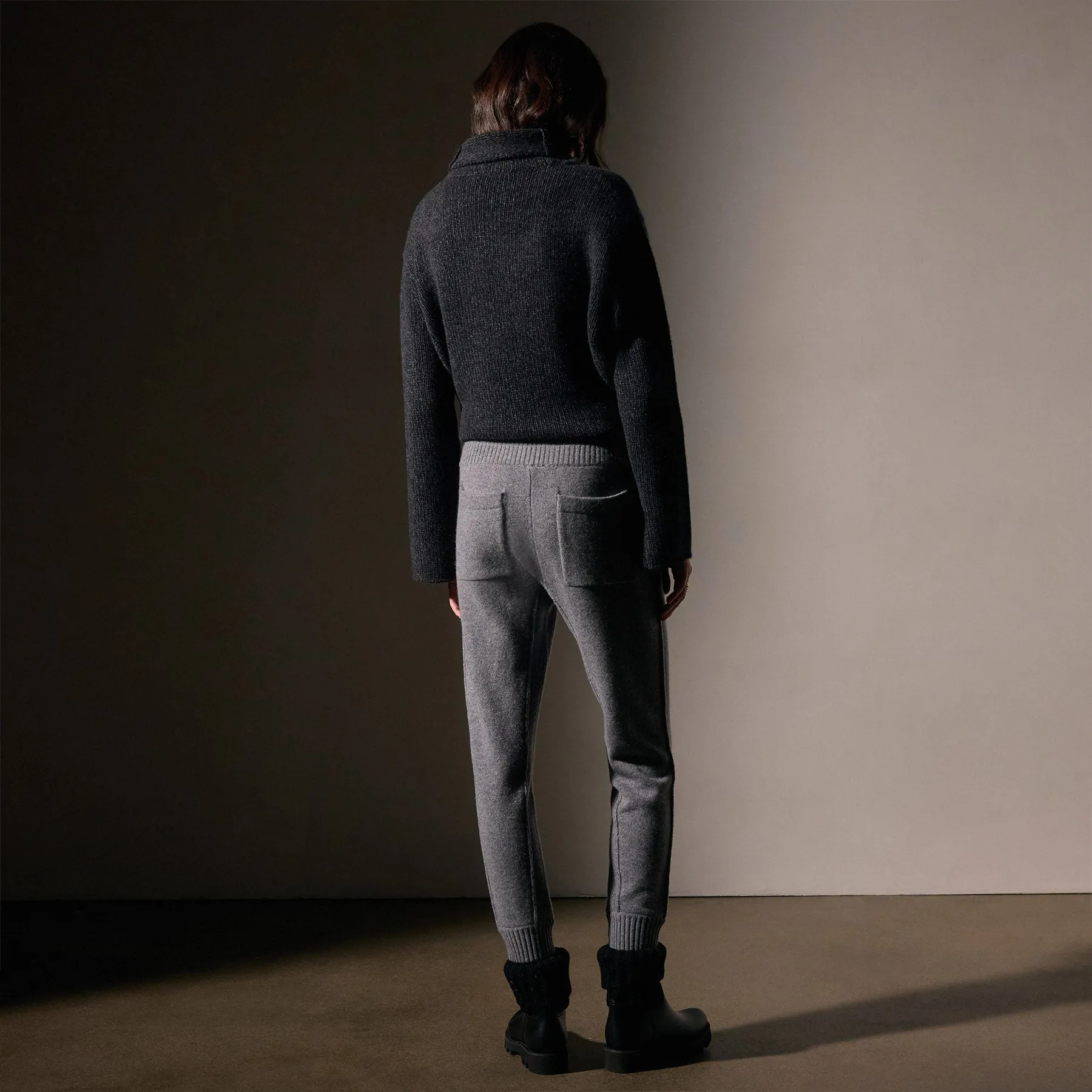 Recycled Cashmere Casual Pant - Heather Grey sold by James Perse product image thumbnail 4