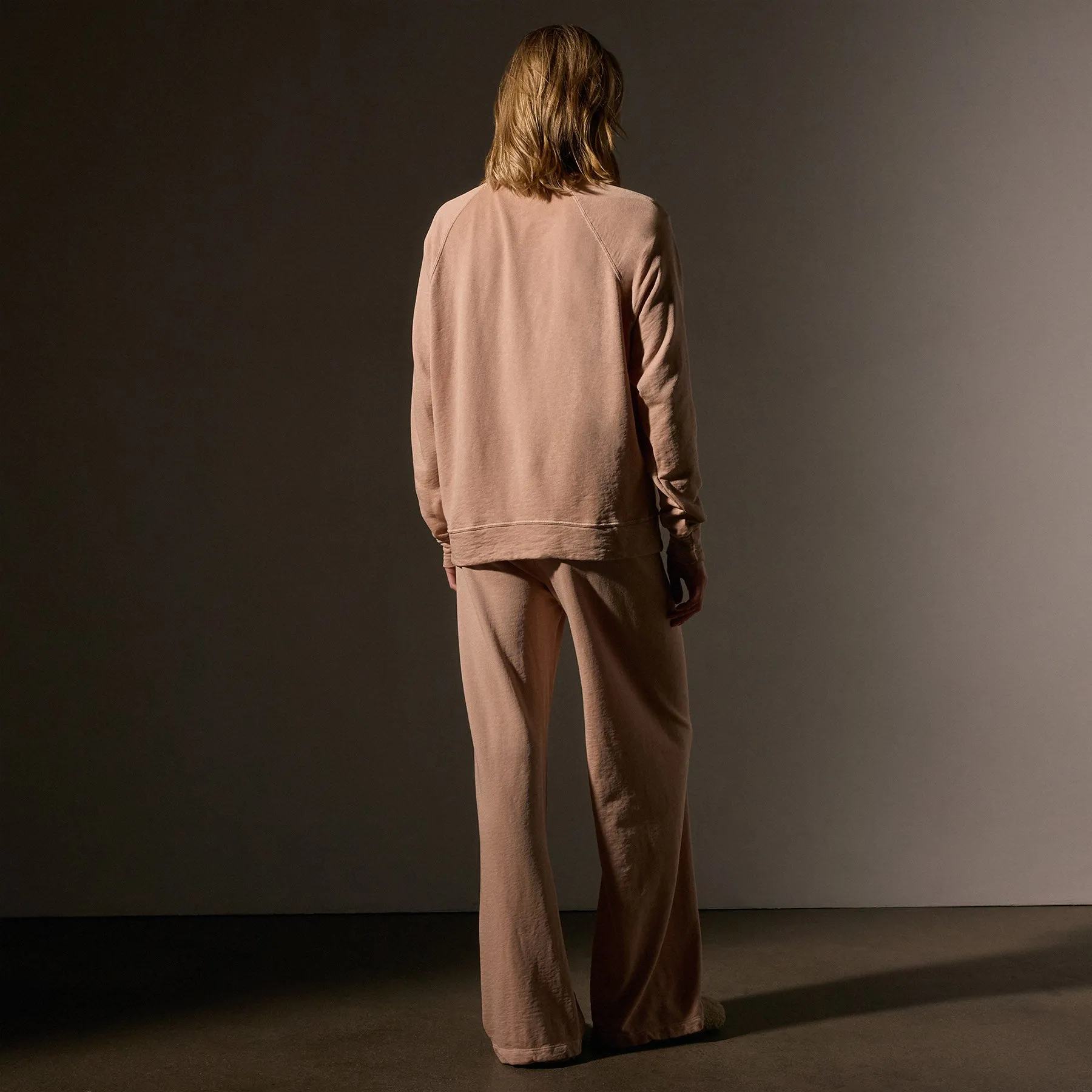 Vintage French Terry Relaxed Sweatshirt - Rose Nude Pigment sold by James Perse product image thumbnail 4