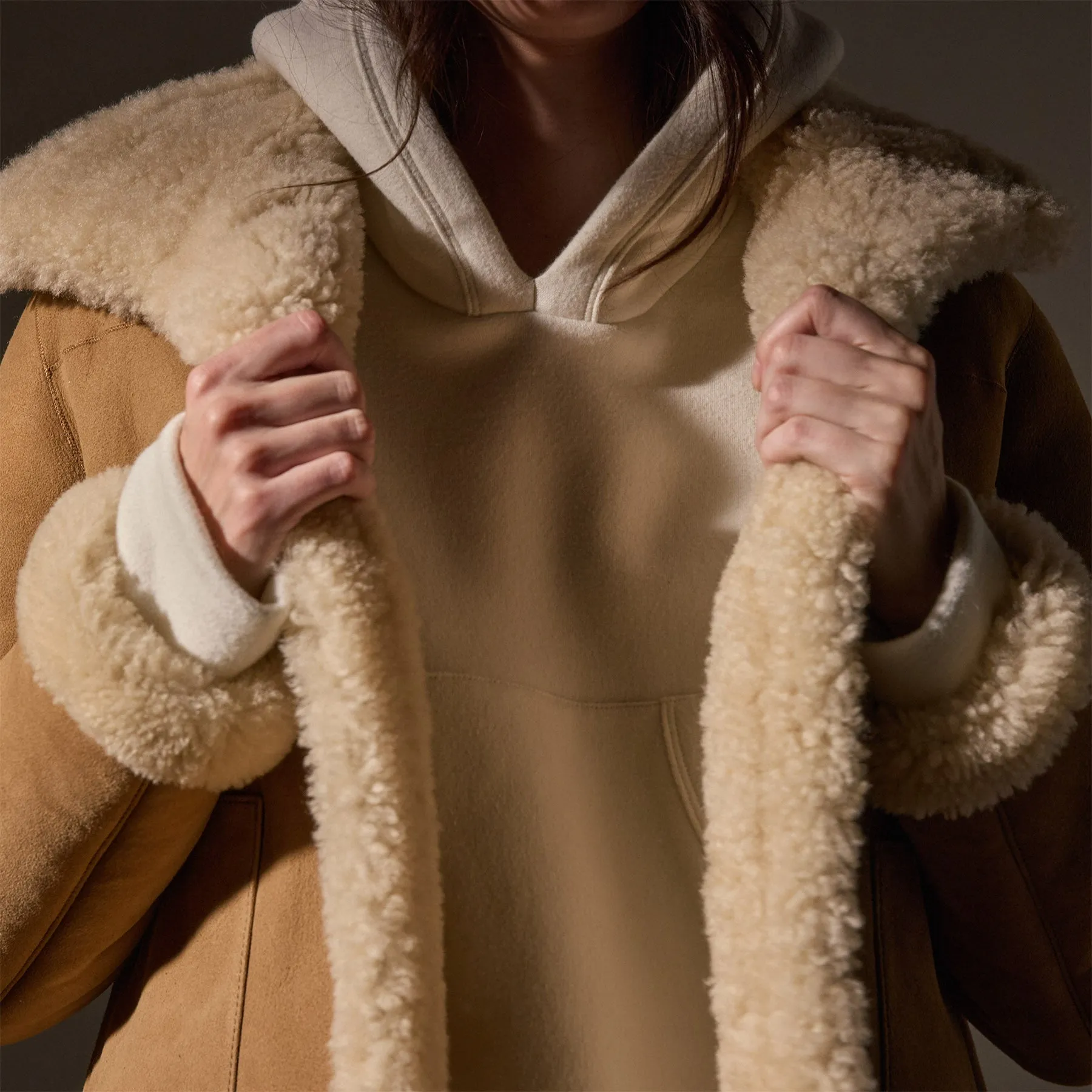 Cozy Hooded Sweat Top - Ivory sold by James Perse product image thumbnail 2