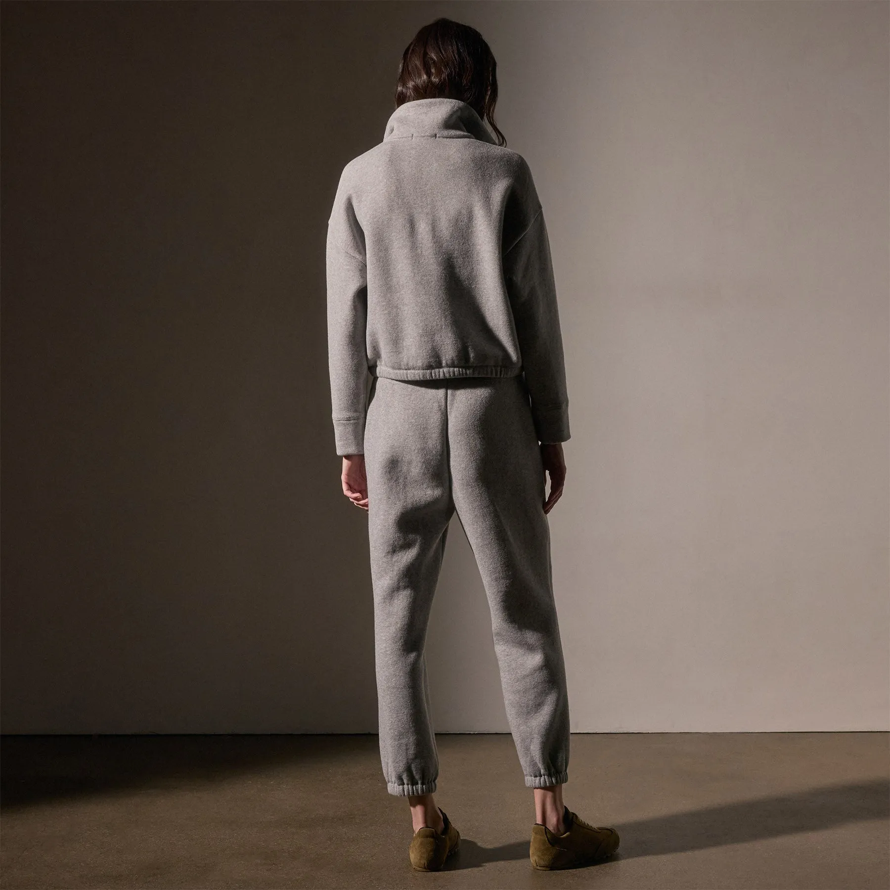 Cozy Half Zip - Heather Grey sold by James Perse product image thumbnail 4