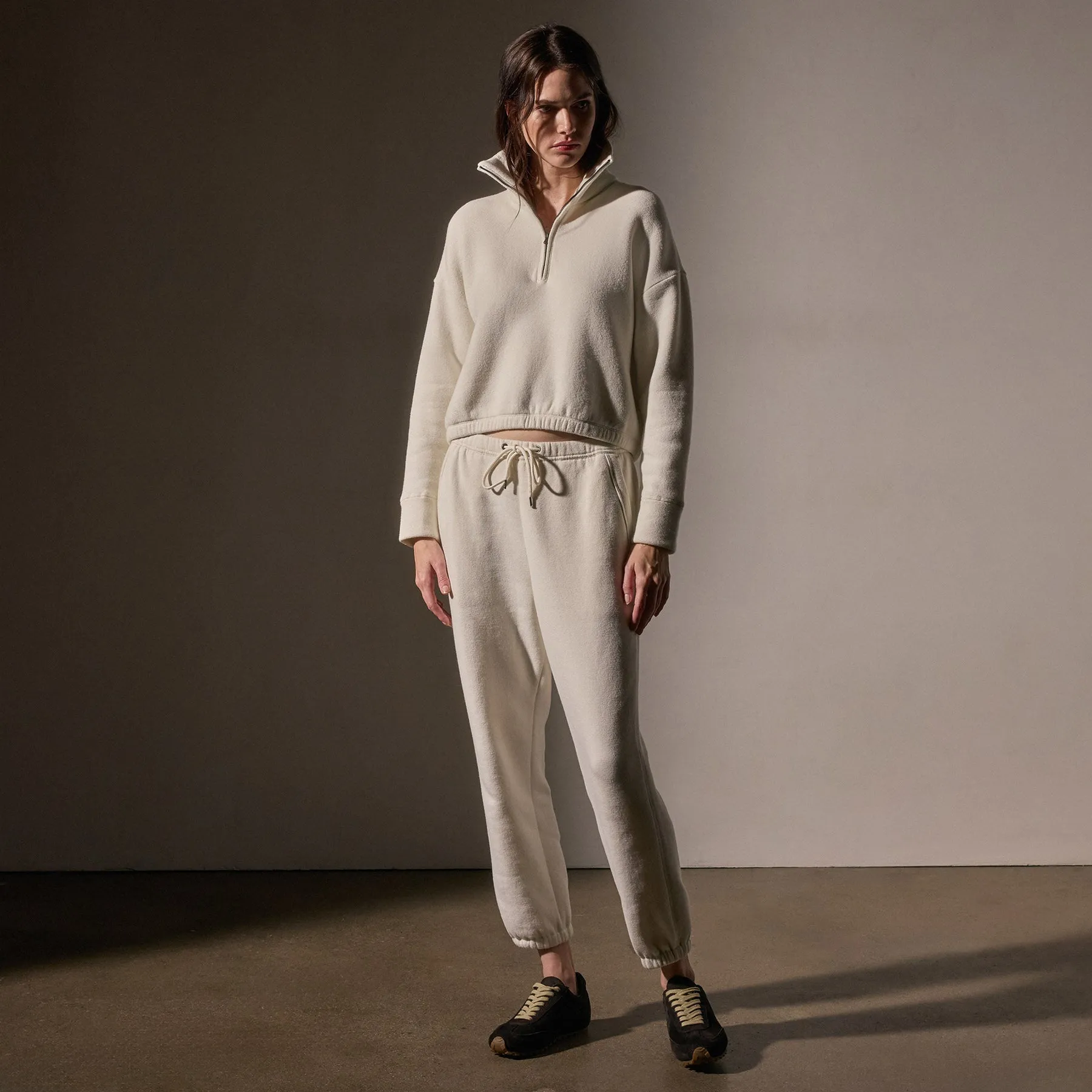 Cozy Half Zip - Ivory sold by James Perse product image thumbnail 3