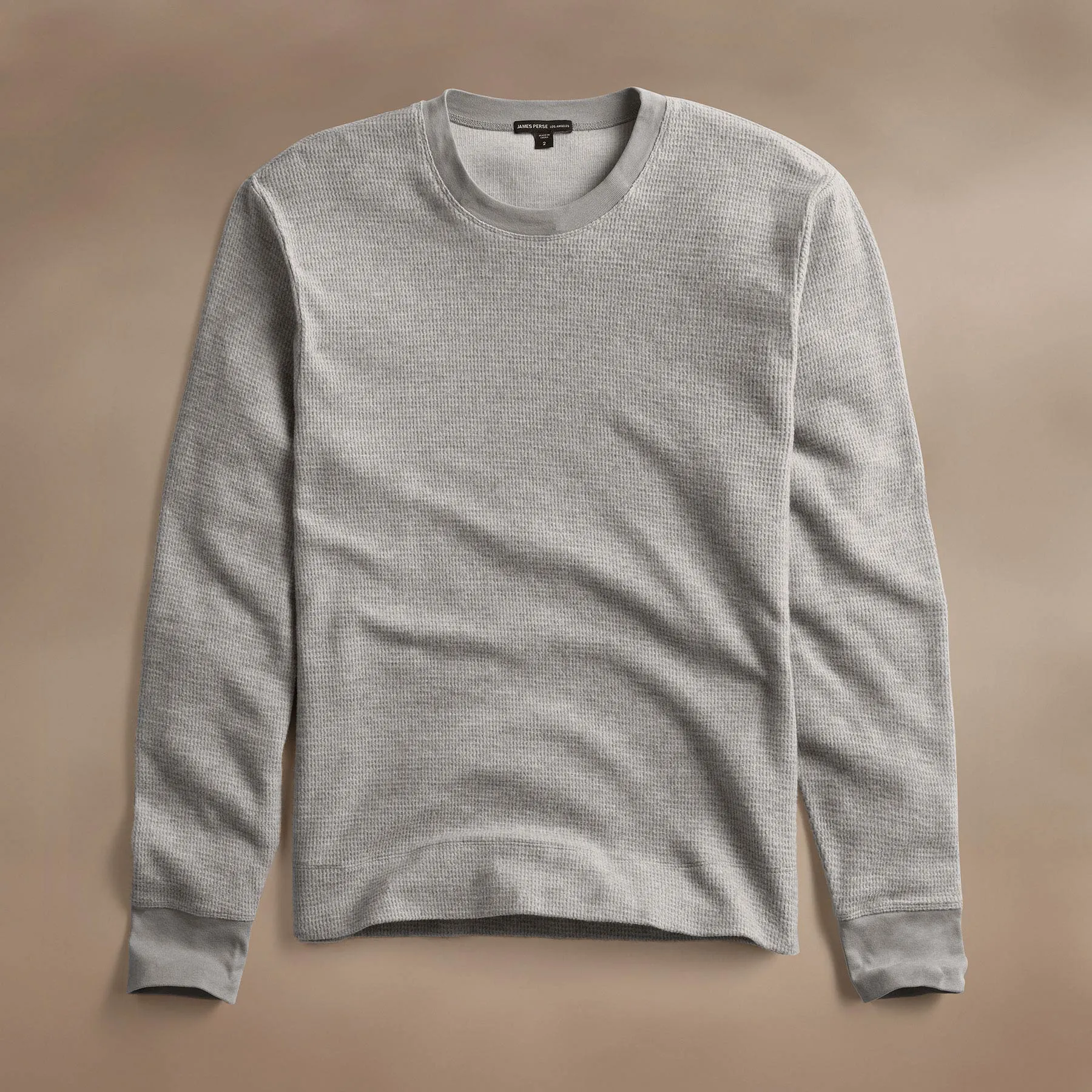 Brushed Thermal Crew Neck - Heather Grey sold by James Perse