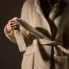Cashmere Double Breasted Coat - Biscotti sold by James Perse