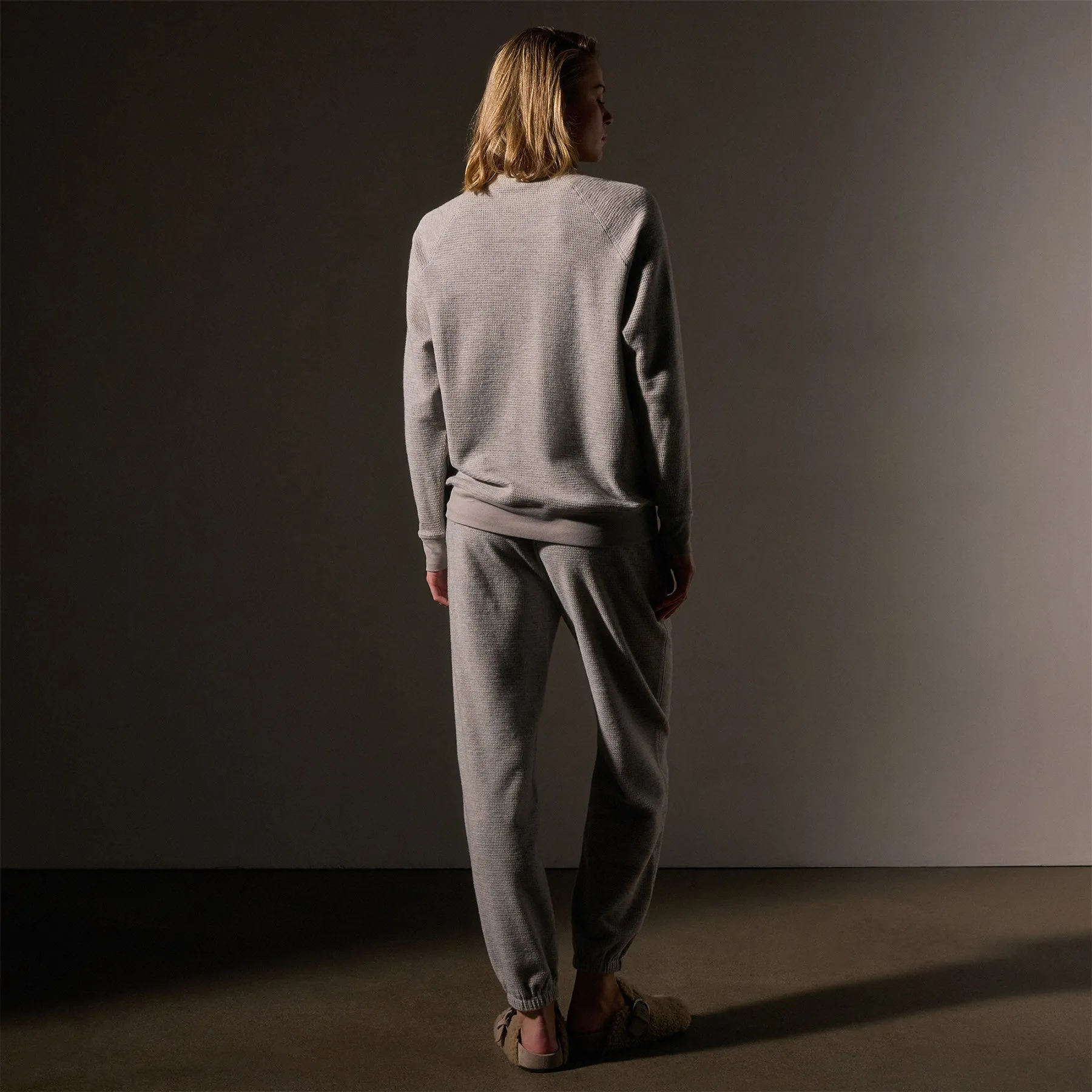 Brushed Thermal Knit Mock Neck - Heather Grey sold by James Perse product image thumbnail 4