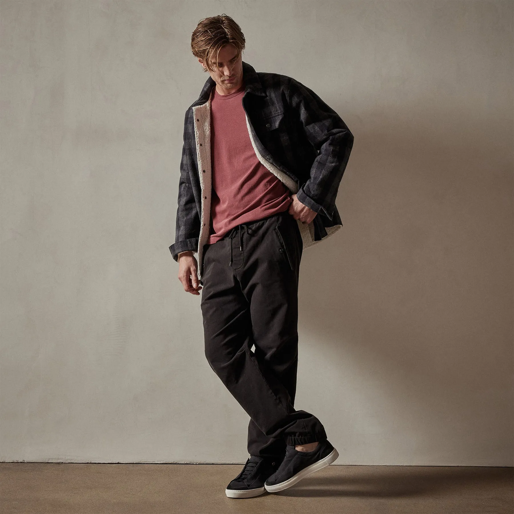 Short Sleeve Crew Neck - Claret Pigment sold by James Perse product image thumbnail 3