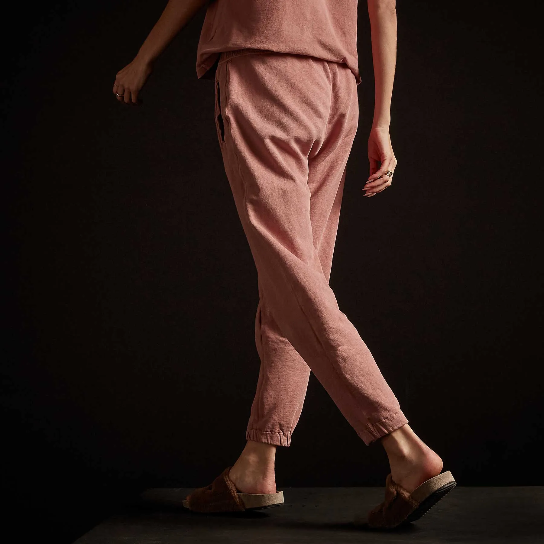 Vintage French Terry Relaxed Sweatpant - Old Rose Pigment sold by James Perse product image thumbnail 4