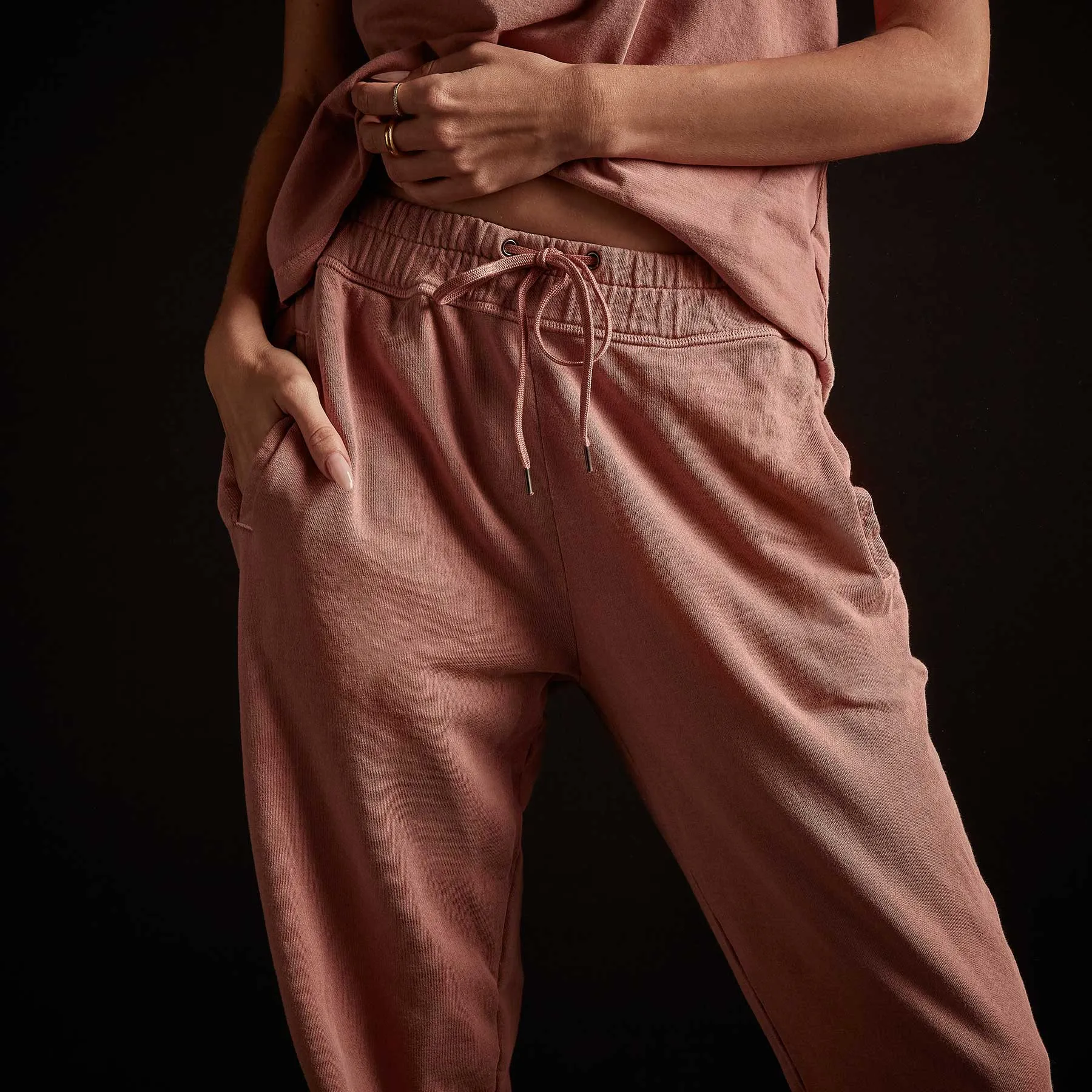 Vintage French Terry Relaxed Sweatpant - Old Rose Pigment sold by James Perse product image thumbnail 2