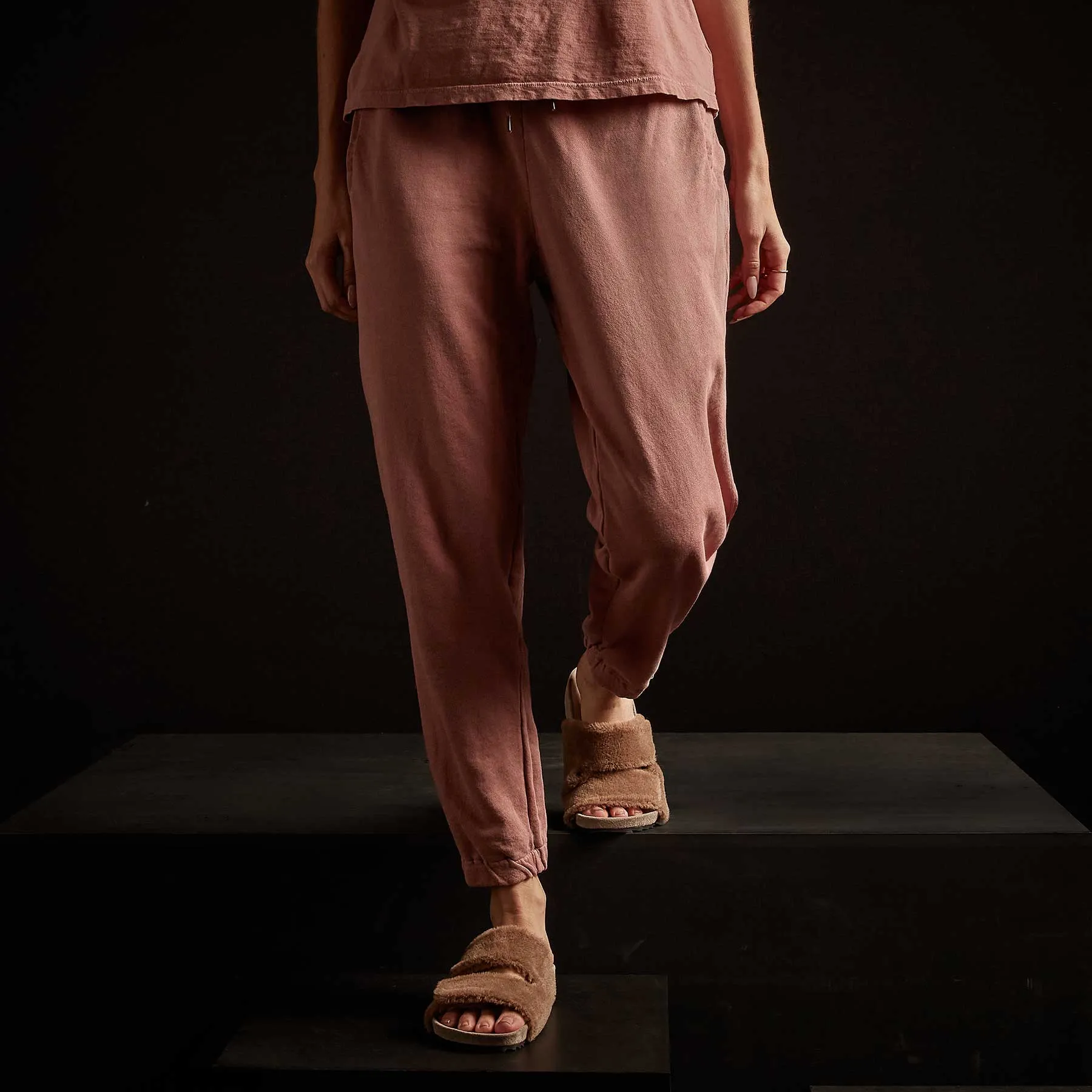 Vintage French Terry Relaxed Sweatpant - Old Rose Pigment sold by James Perse product image thumbnail 3