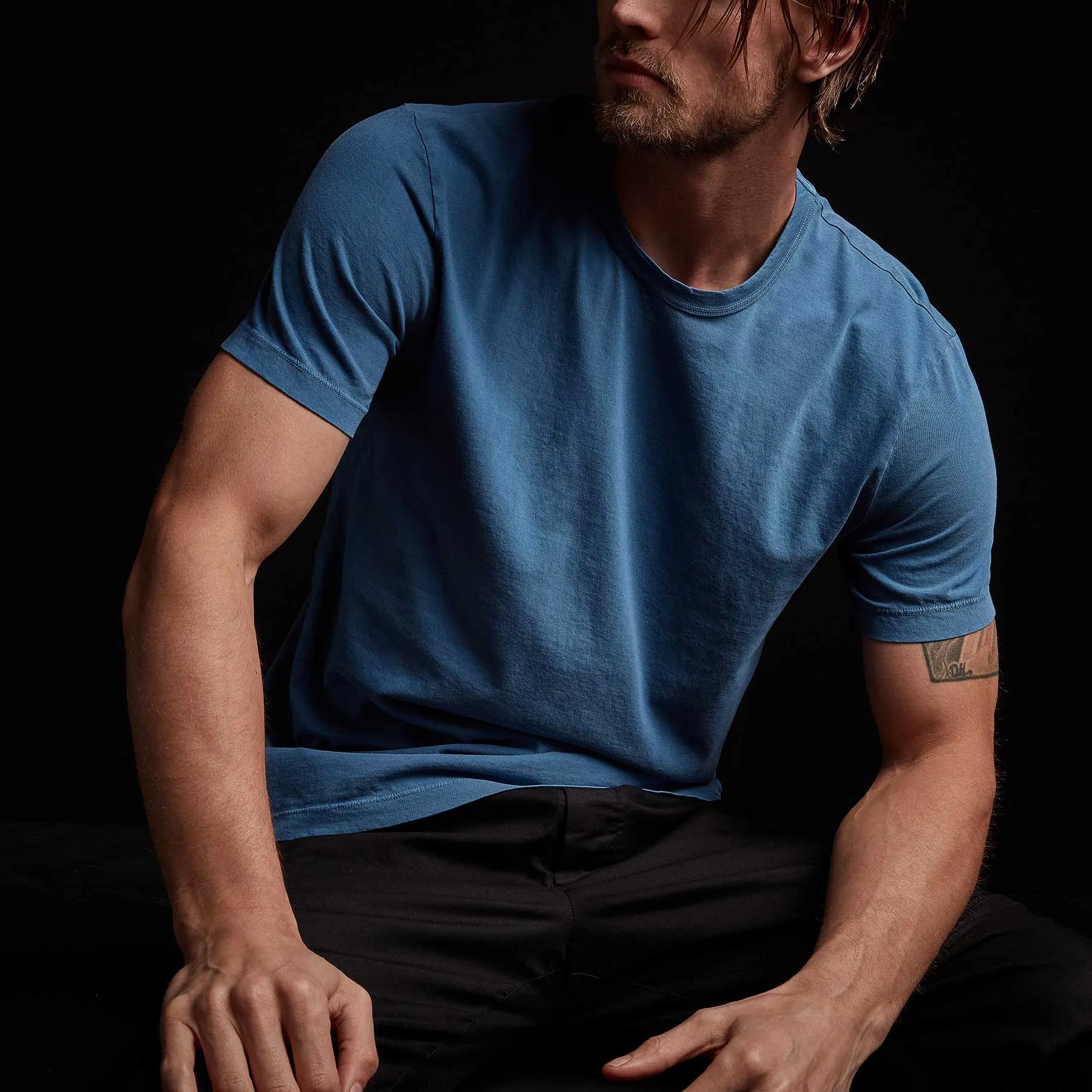 Short Sleeve Crew Neck - Bolt Pigment sold by James Perse product image thumbnail 3