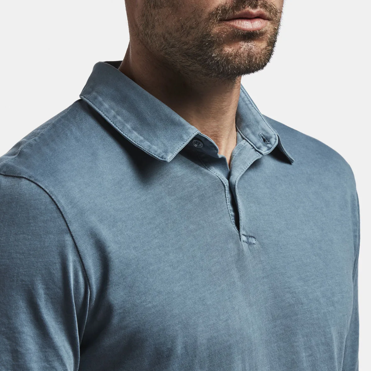 Sueded Jersey Polo - Globe Pigment sold by James Perse product image thumbnail 4