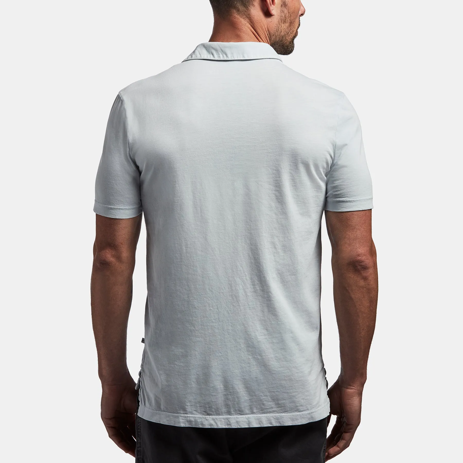 Sueded Jersey Polo - Ice Blue Pigment sold by James Perse product image thumbnail 3