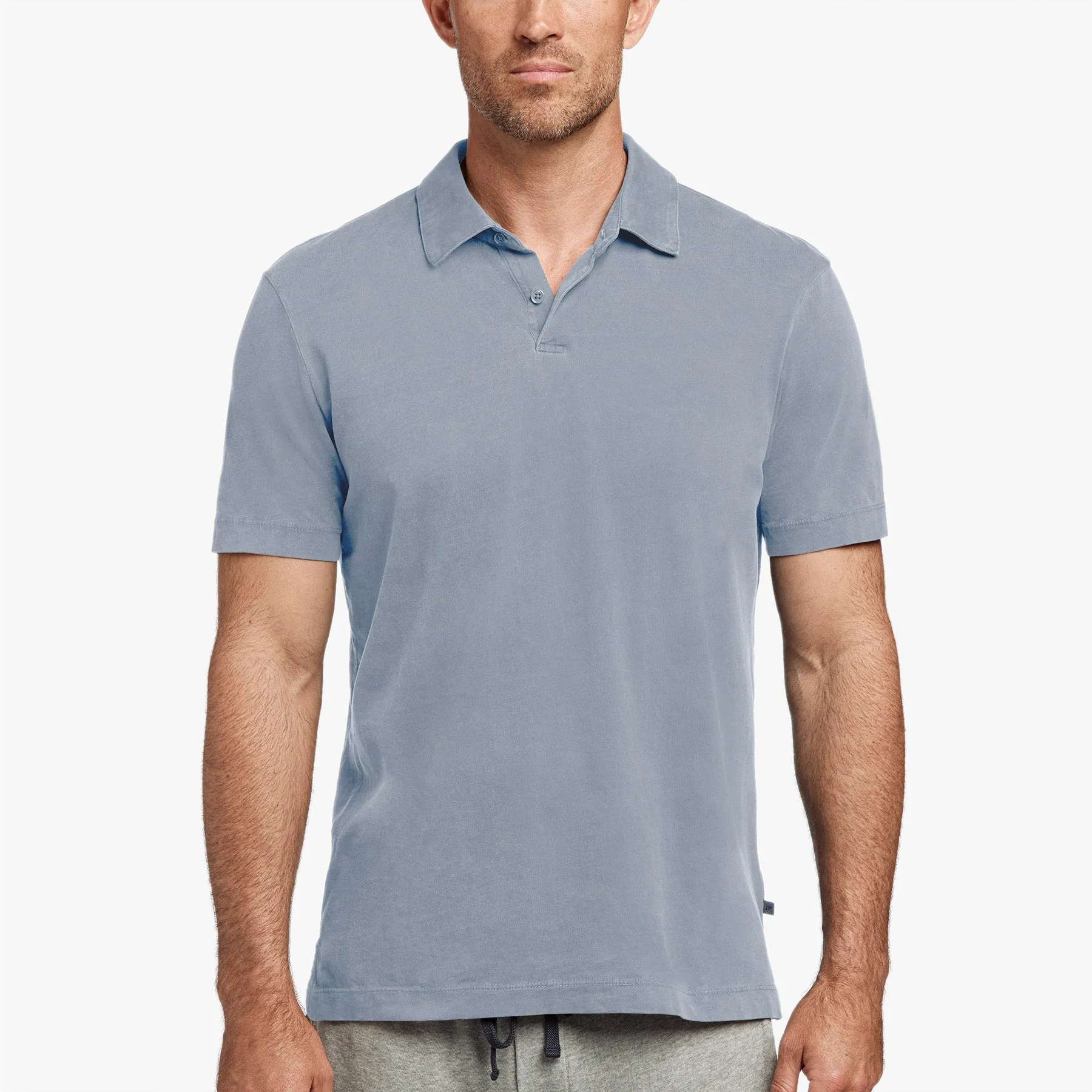 Sueded Jersey Polo - North Pigment sold by James Perse