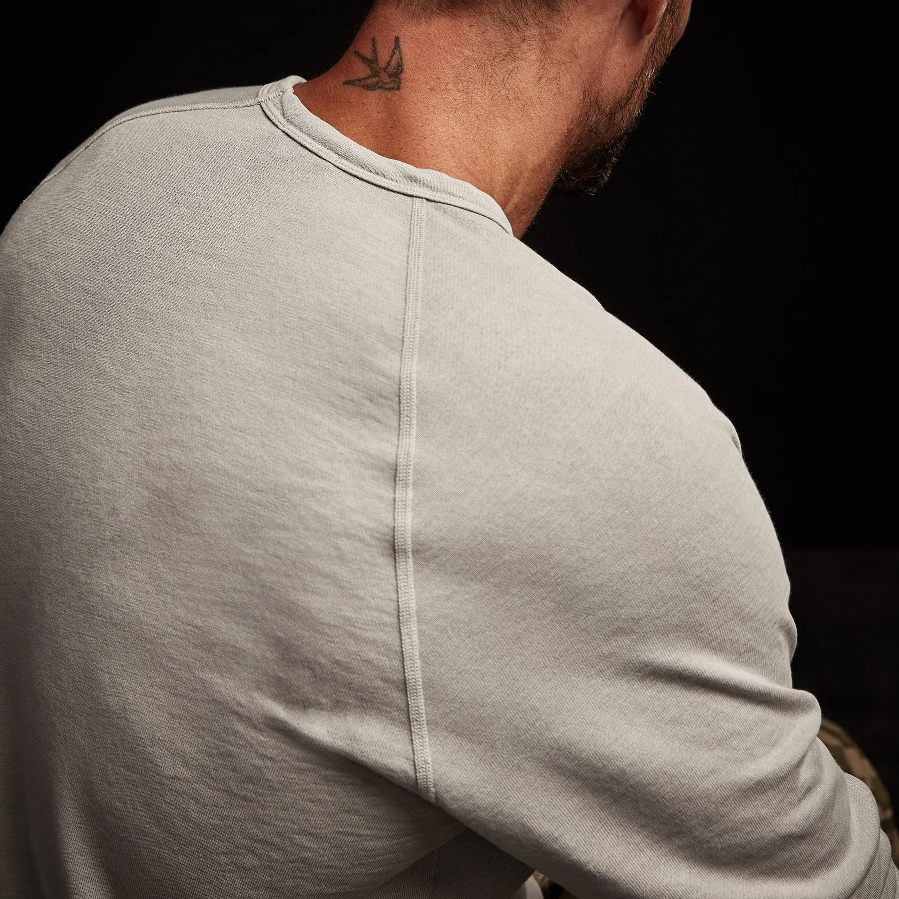 Vintage French Terry Sweatshirt - Aluminum Pigment sold by James Perse product image thumbnail 3