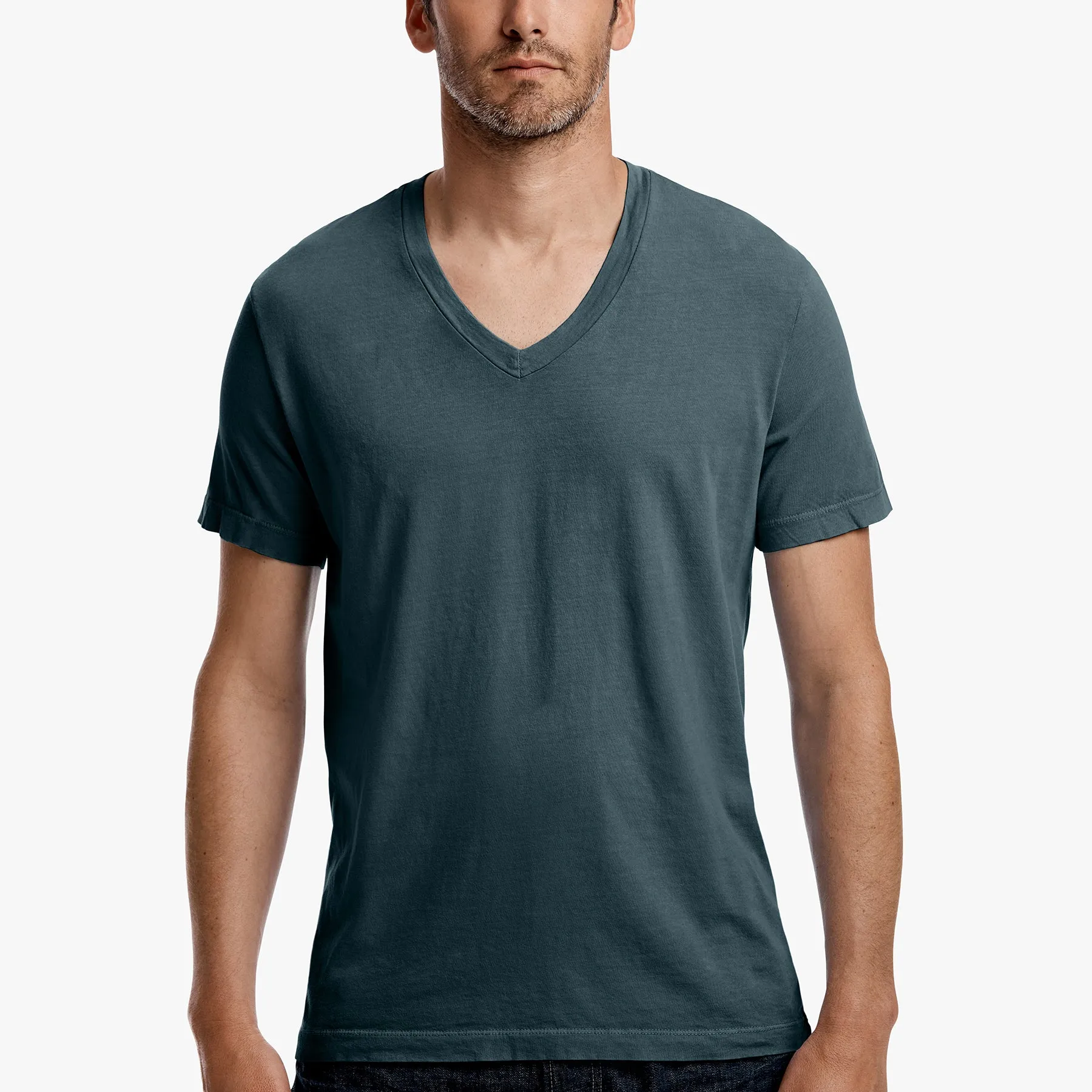 Short Sleeve V Neck - Laurel sold by James Perse