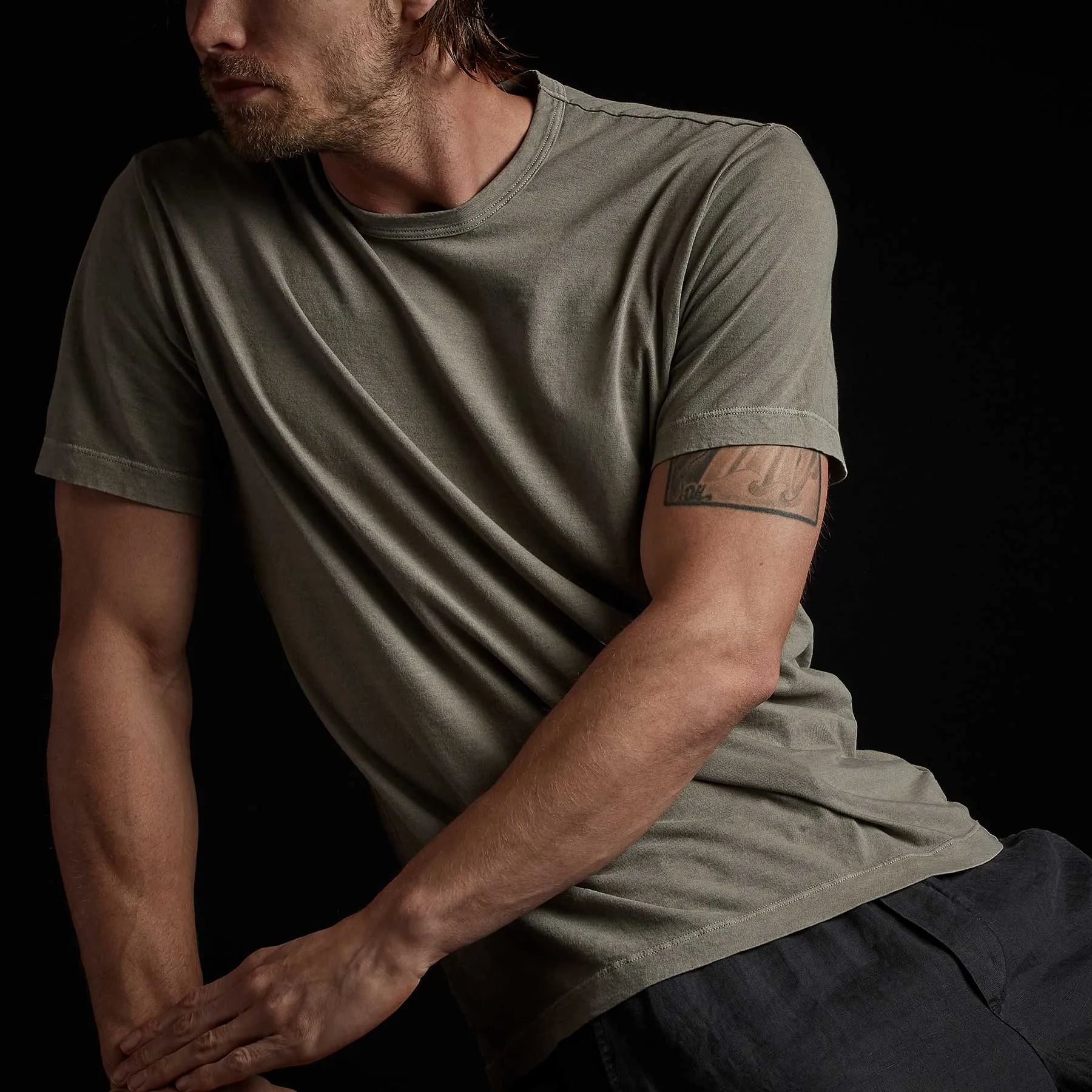 Short Sleeve Crew Neck - Fume Pigment sold by James Perse product image thumbnail 2