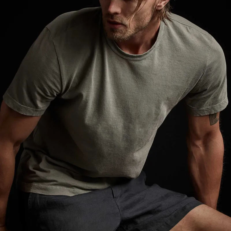 Short Sleeve Crew Neck - Fume Pigment sold by James Perse