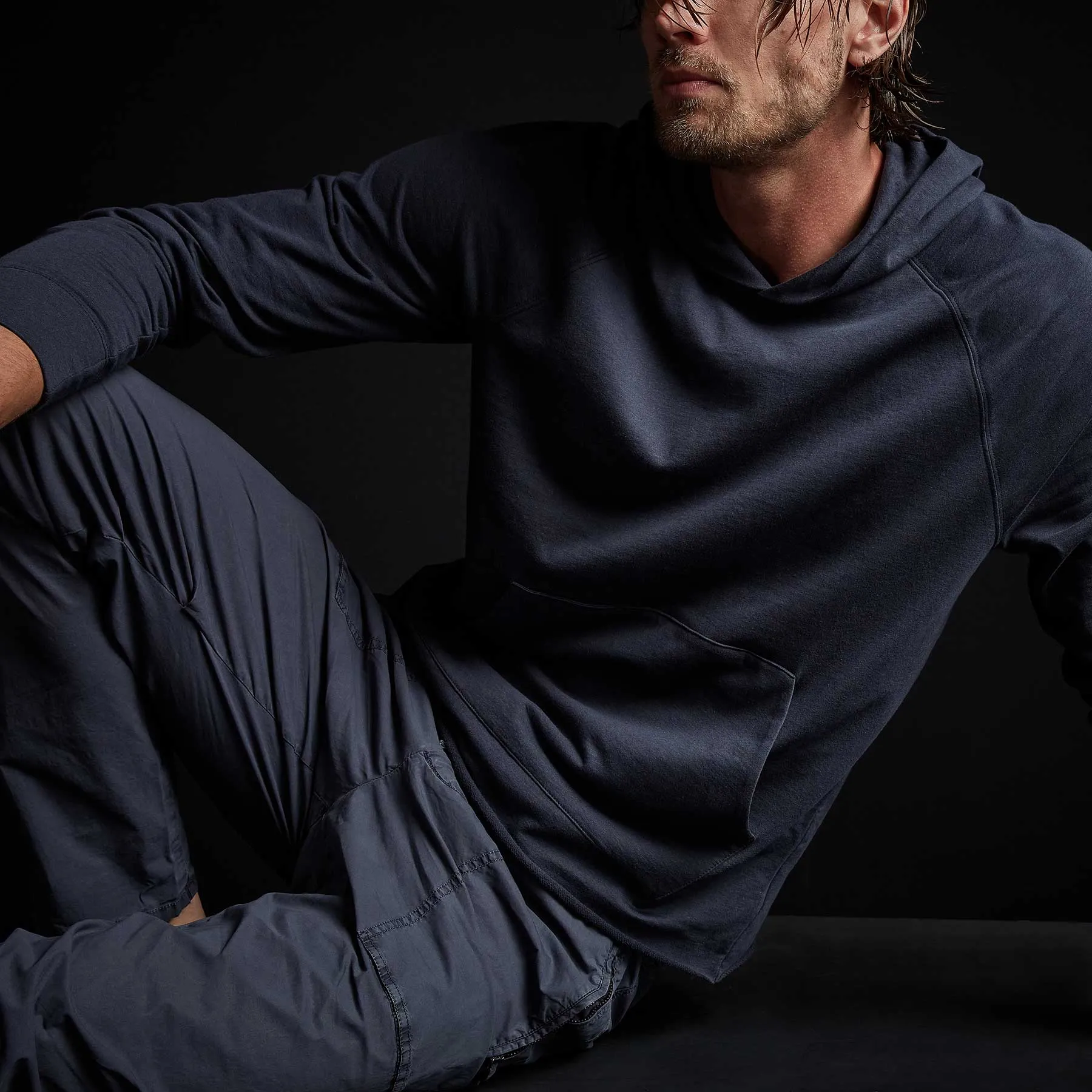 Feather Weight Terry Hoodie - Titan sold by James Perse product image thumbnail 3