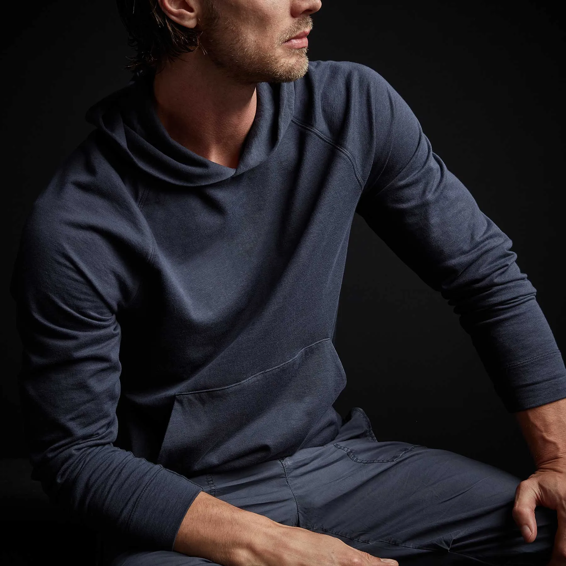 Feather Weight Terry Hoodie - Titan sold by James Perse product image thumbnail 2