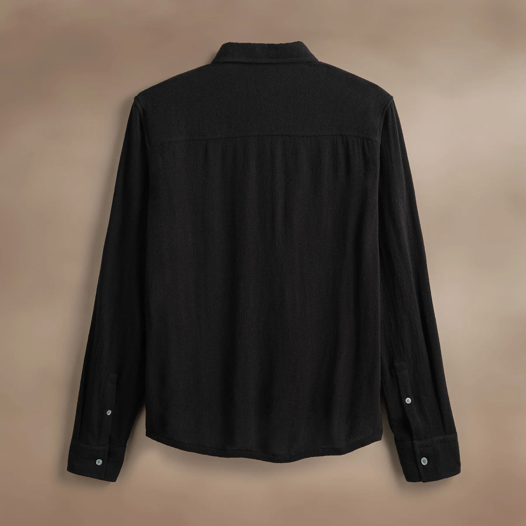 Solid Viscose Wool Shirting - Black sold by James Perse product image thumbnail 4