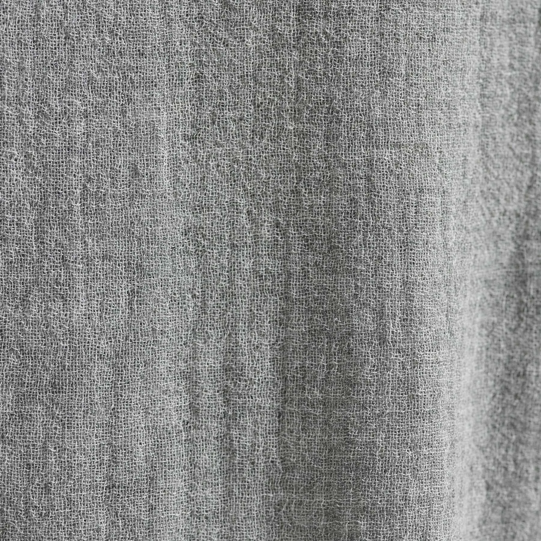 Solid Viscose Wool Shirting - Heather Grey sold by James Perse product image thumbnail 5