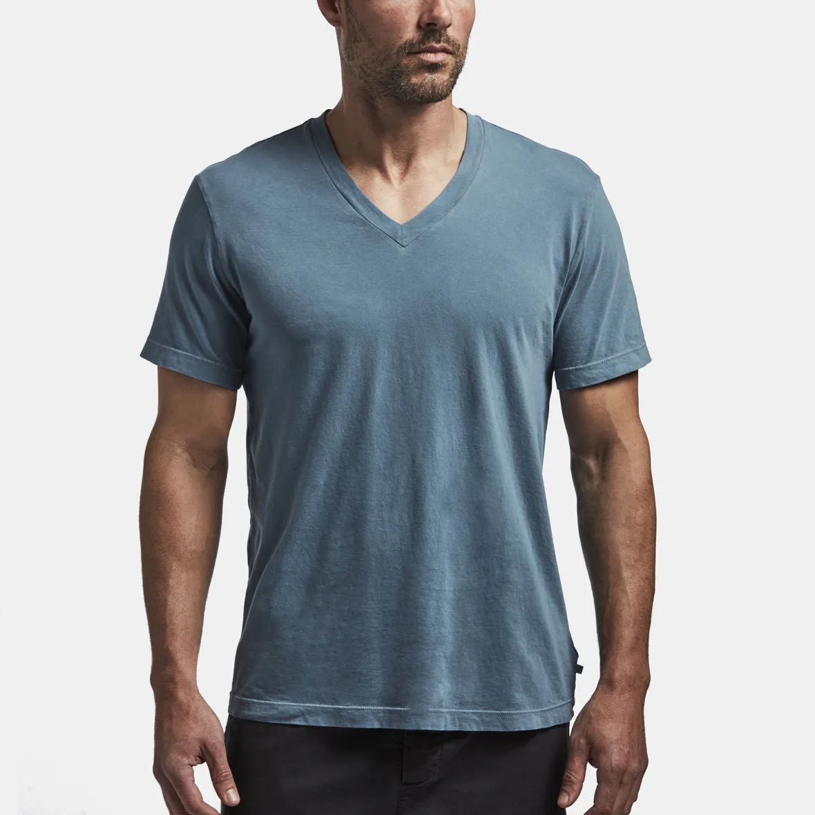 Short Sleeve V Neck - Globe Pigment sold by James Perse