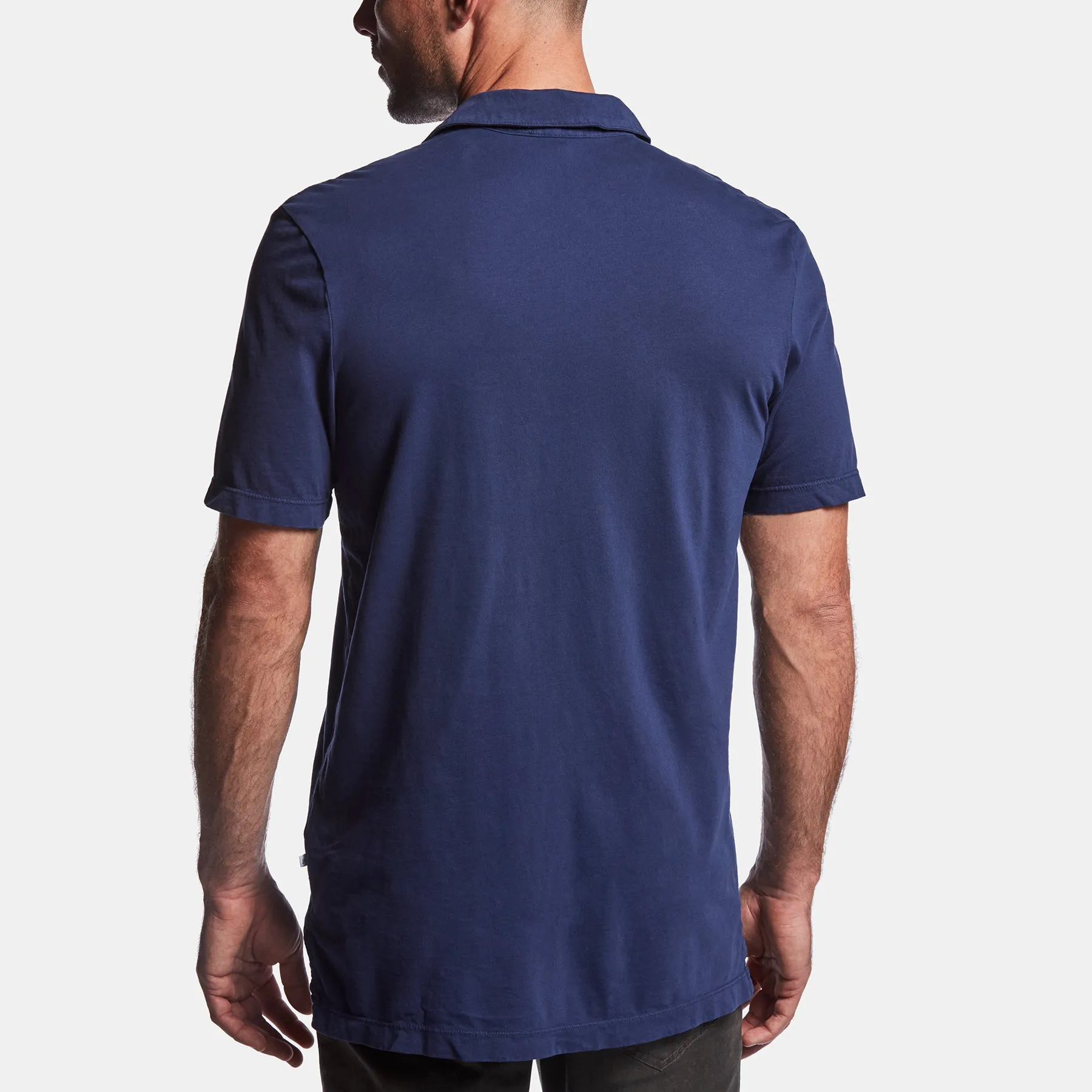 Sueded Jersey Polo - Cosmos sold by James Perse product image thumbnail 4