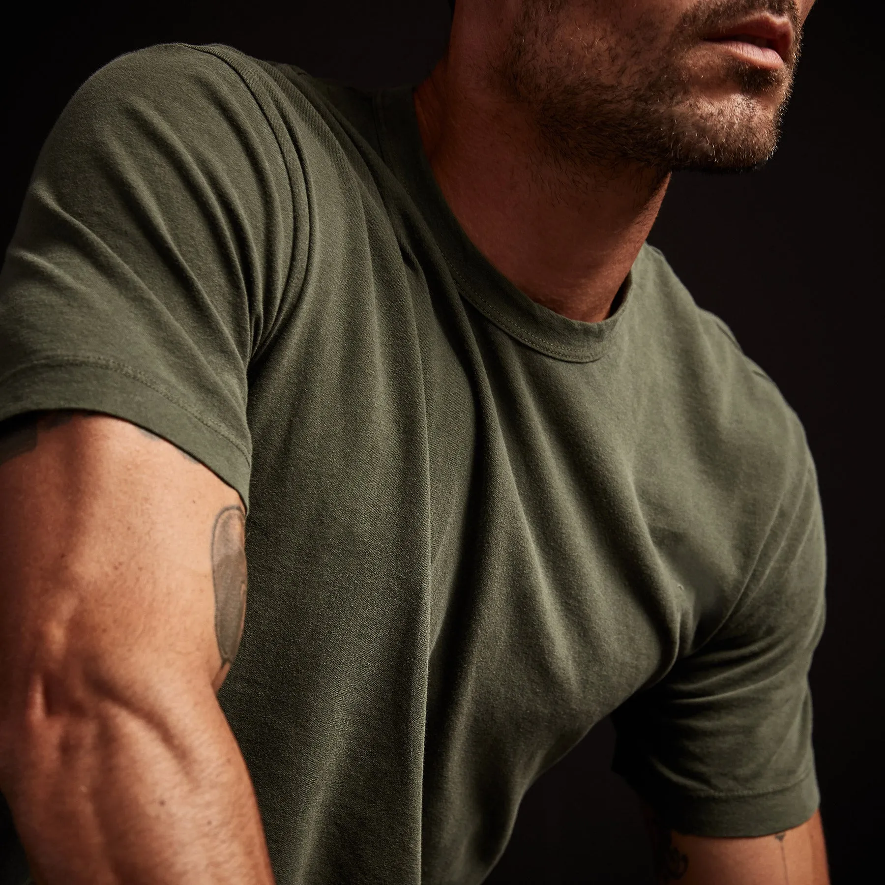 Short Sleeve Crew Neck - Marsh Pigment sold by James Perse