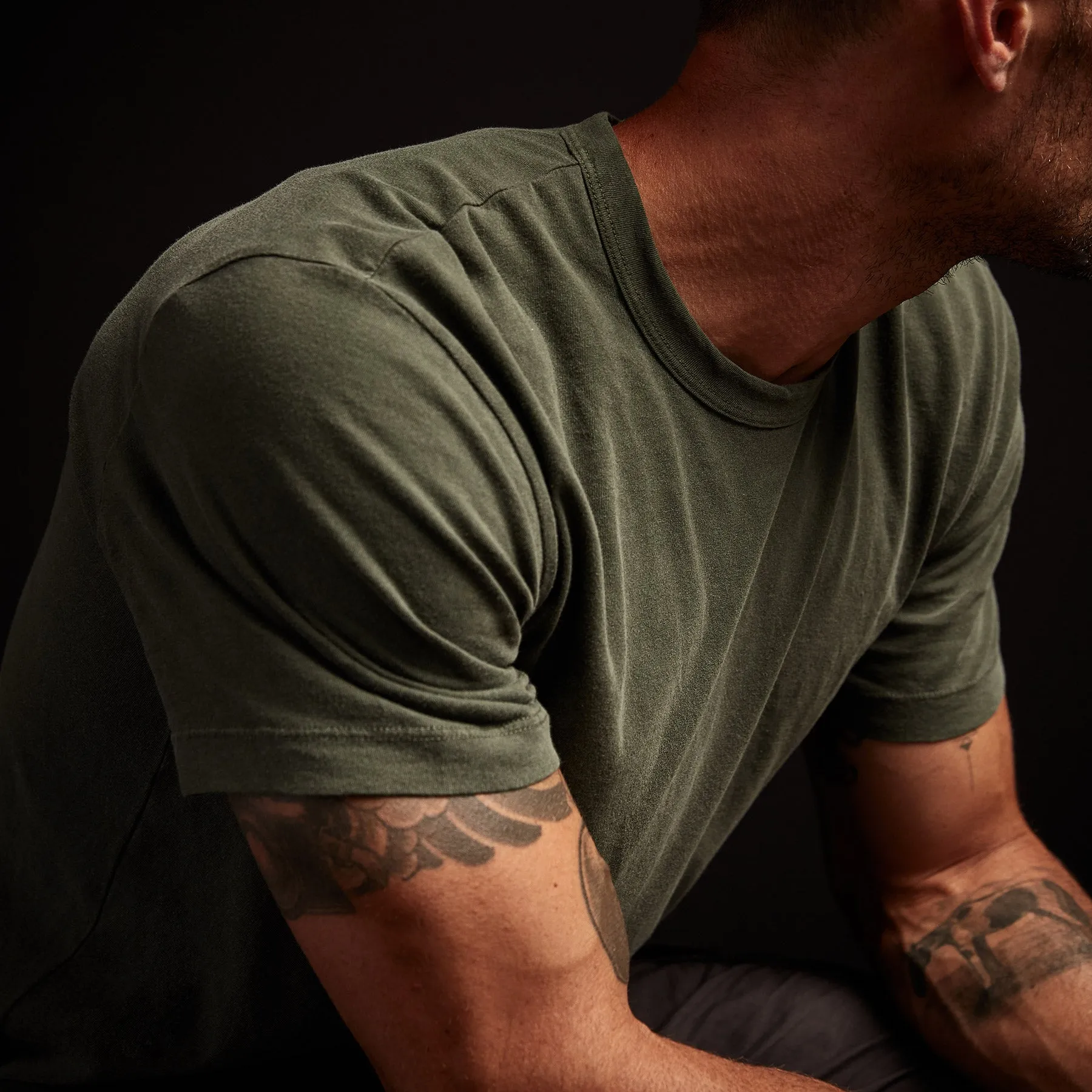 Short Sleeve Crew Neck - Marsh Pigment sold by James Perse product image thumbnail 2