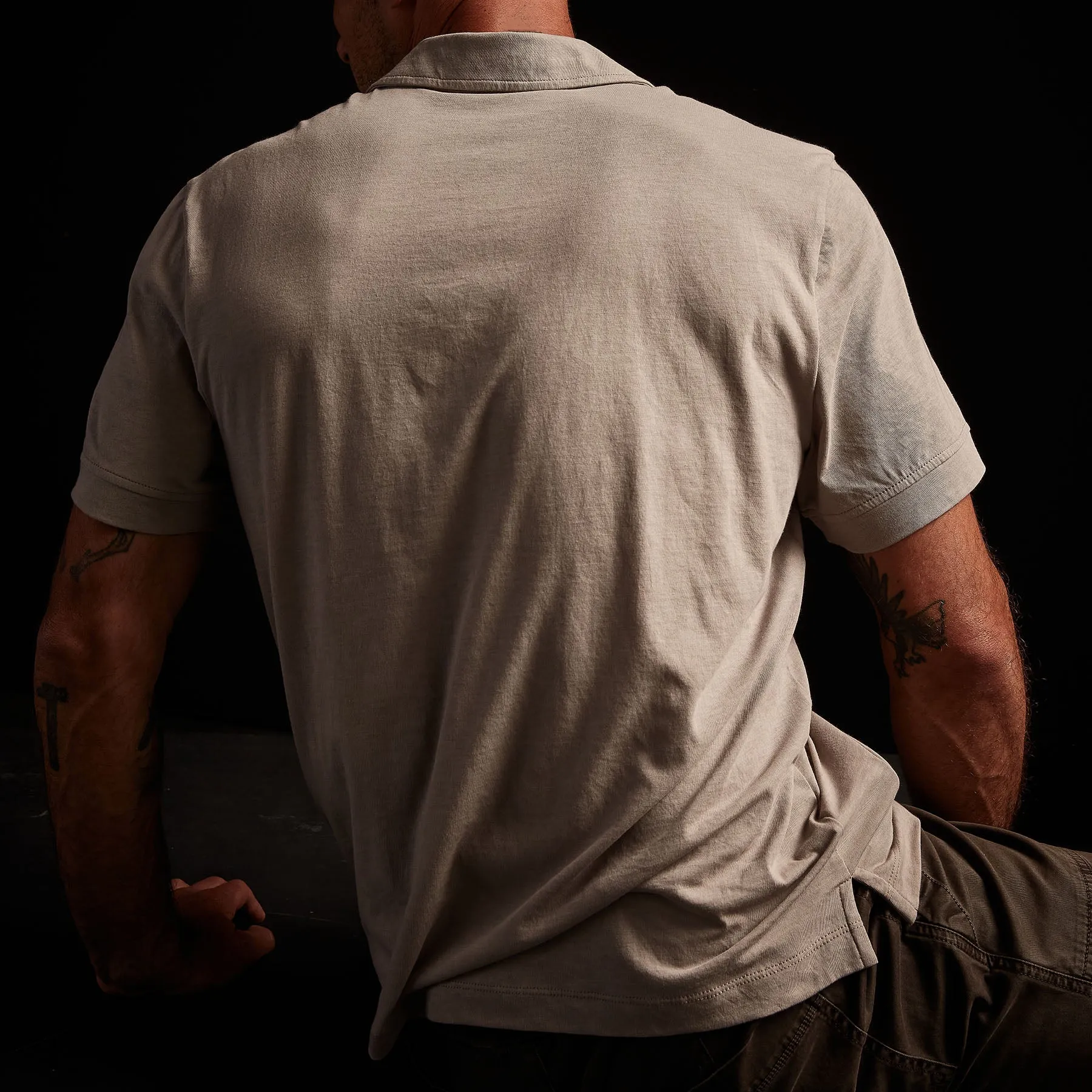 Clean Finish Jersey Polo - Dapple sold by James Perse product image thumbnail 3