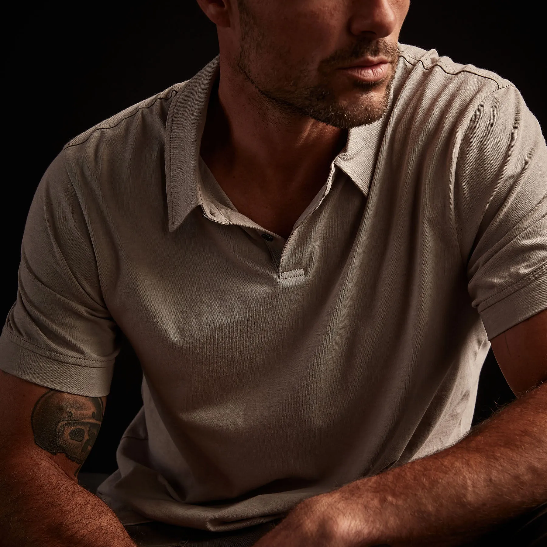 Clean Finish Jersey Polo - Dapple sold by James Perse