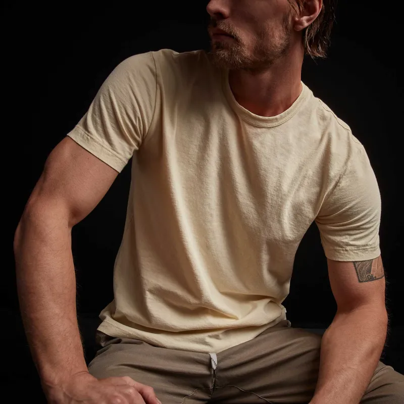 Short Sleeve Crew Neck - Gesso Pigment sold by James Perse