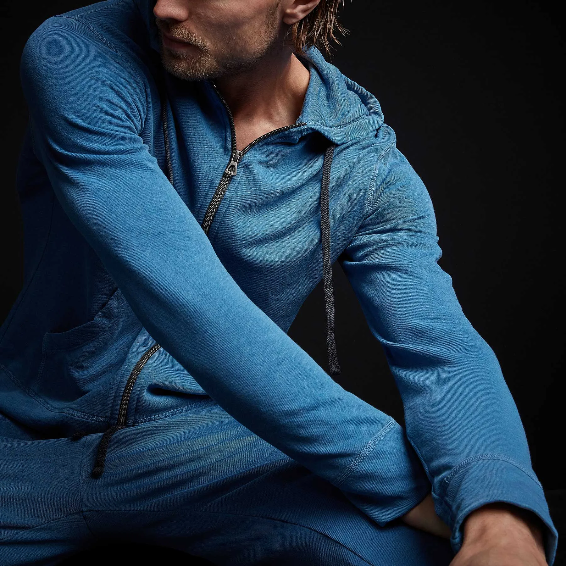 Vintage French Terry Zip Up Hoodie - Bolt Pigment sold by James Perse product image thumbnail 2