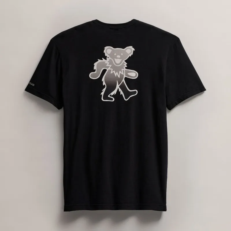 Men's Grateful Dead Dancing Bear Short Sleeve Tee - Black made by James Perse