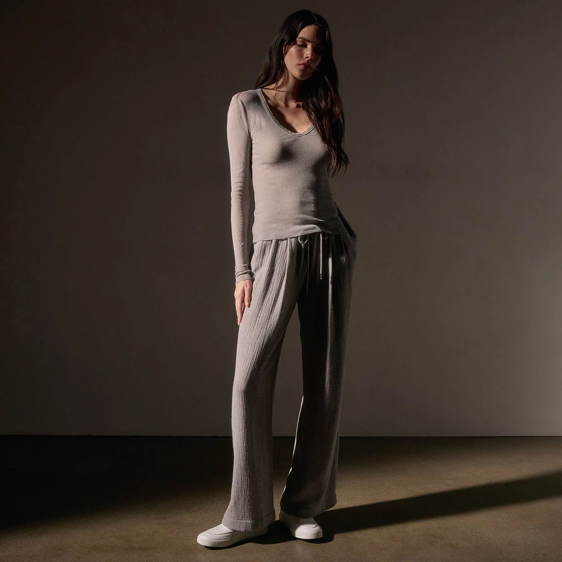 Deep V Tee - Dapple sold by James Perse product image thumbnail 3