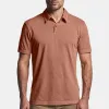 Sueded Jersey Polo - Rose Tea Pigment sold by James Perse