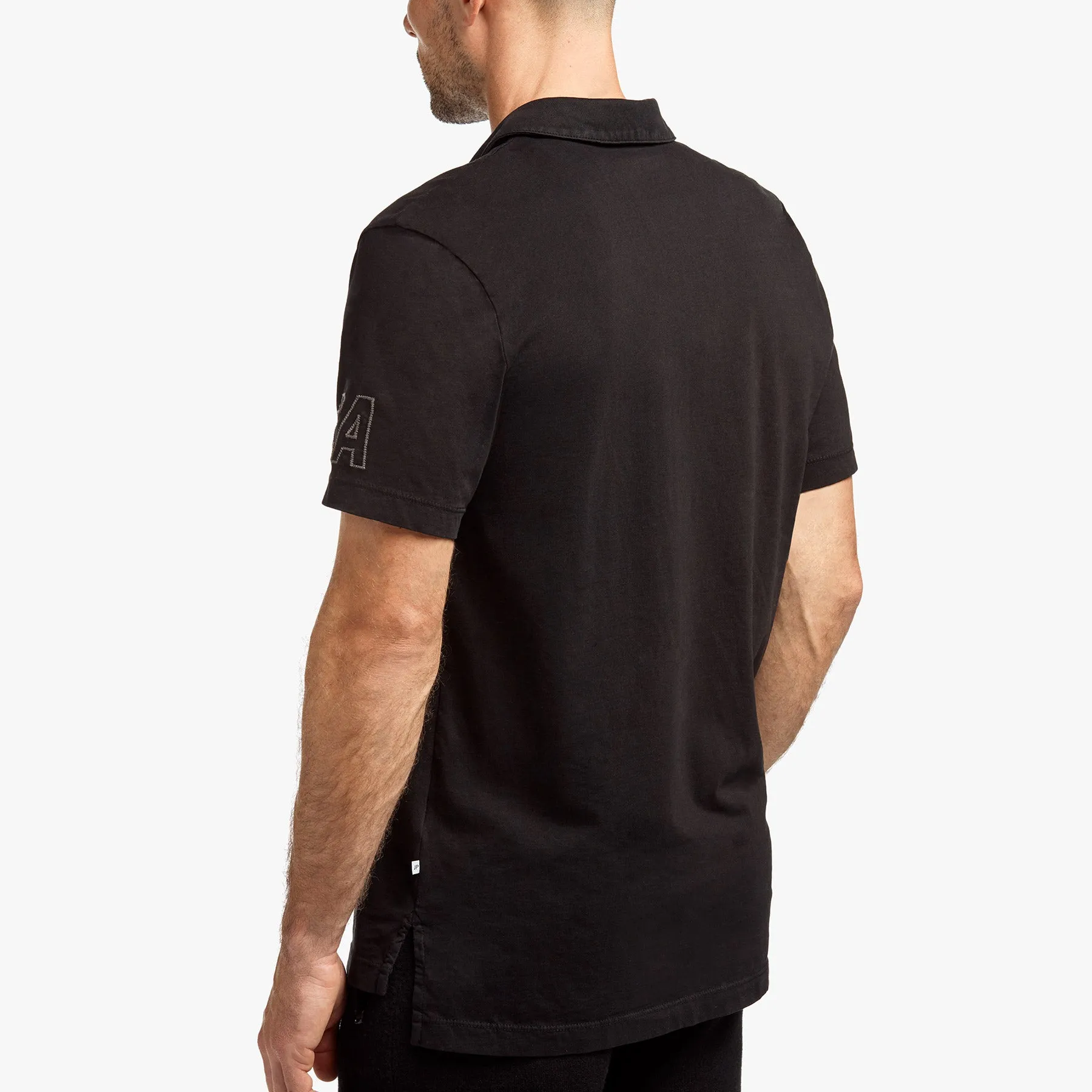 Sueded Jersey Mountain Graphic Polo - Black sold by James Perse product image thumbnail 4