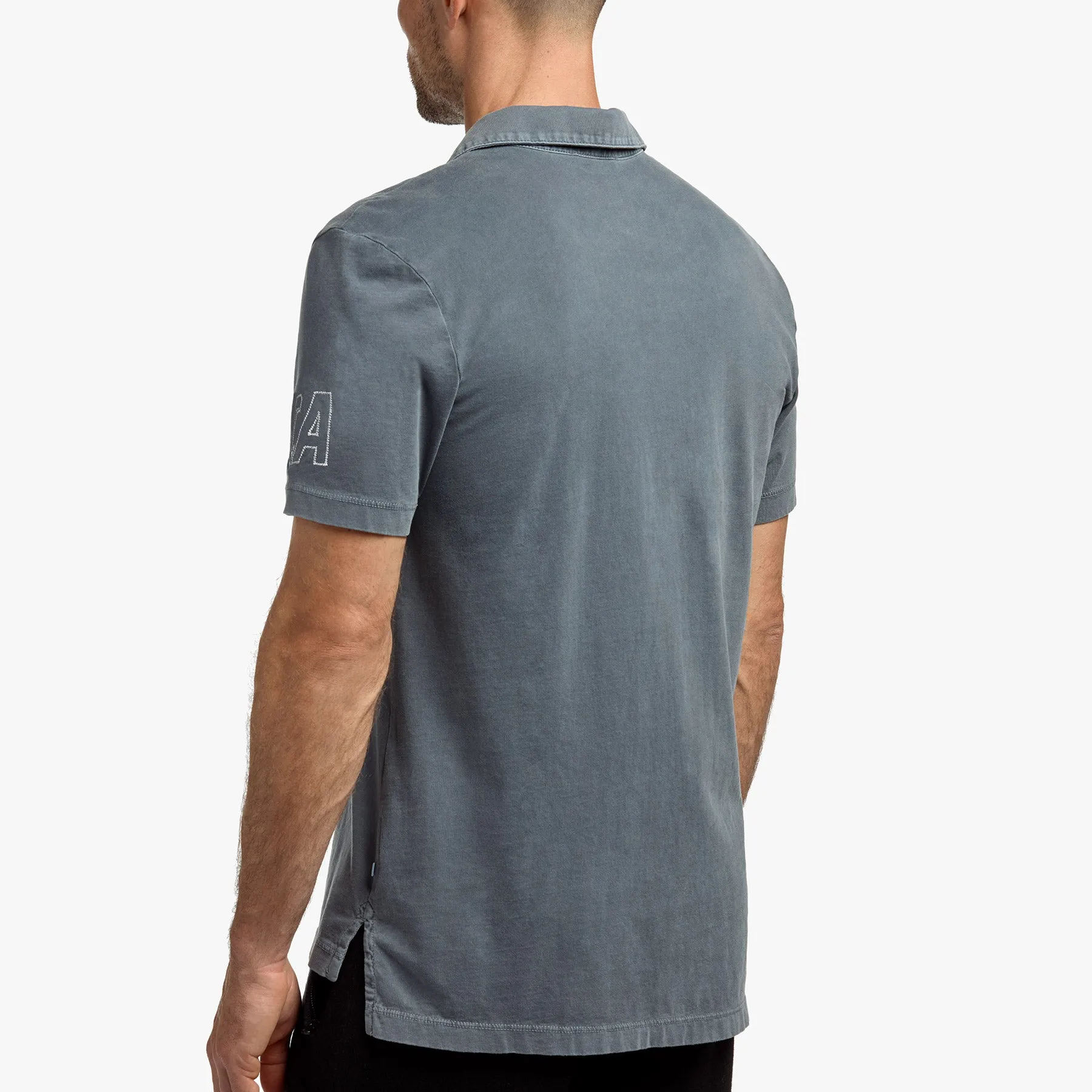 Sueded Jersey Mountain Graphic Polo - North Pigment sold by James Perse product image thumbnail 3