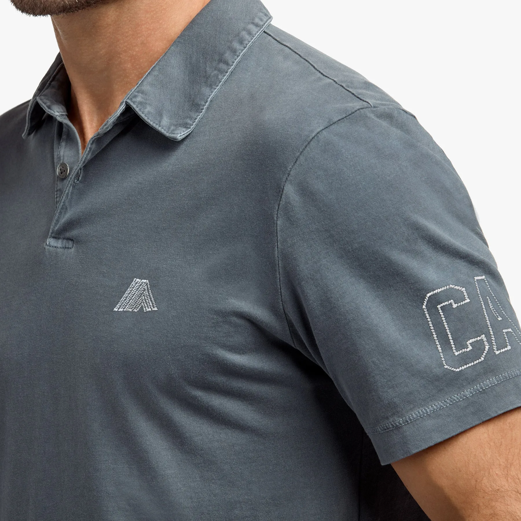 Sueded Jersey Mountain Graphic Polo - North Pigment sold by James Perse product image thumbnail 2