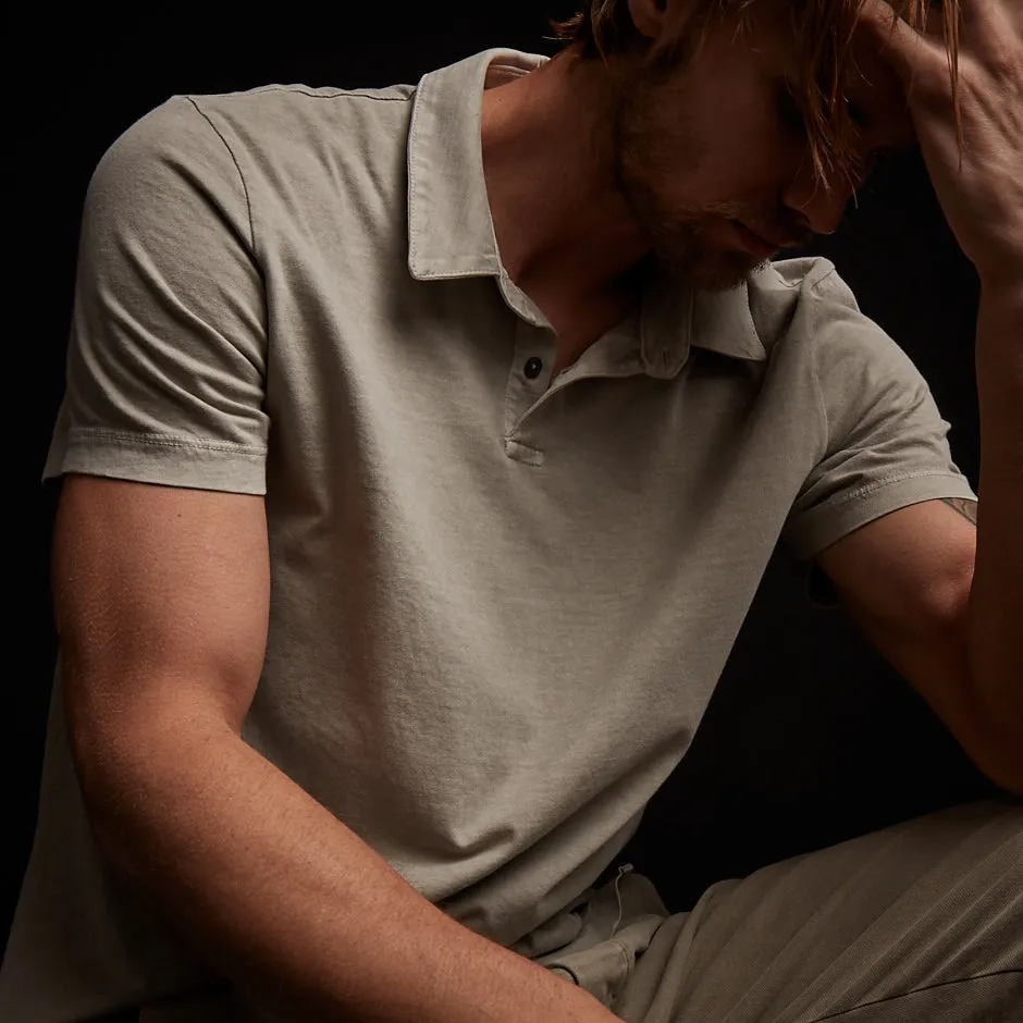 Sueded Jersey Polo - Mineral Pigment sold by James Perse product image thumbnail 2