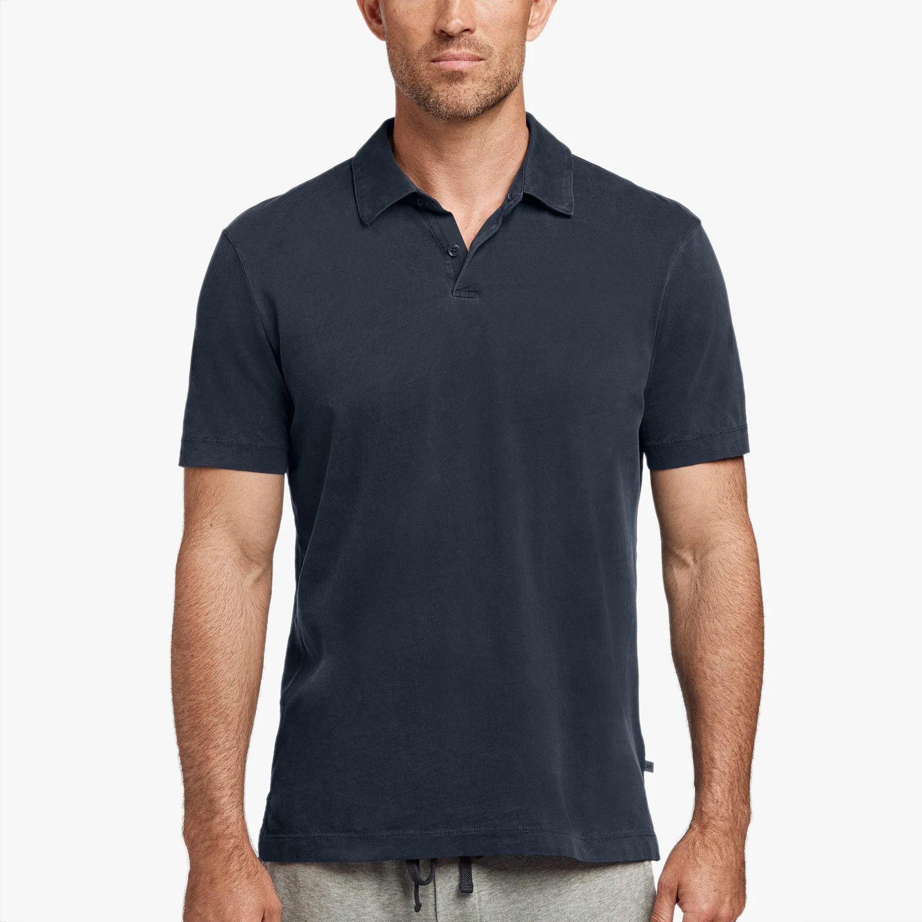 Sueded Jersey Polo - Submarine sold by James Perse