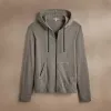 Vintage French Terry Zip Up Hoodie - Coyote Pigment sold by James Perse